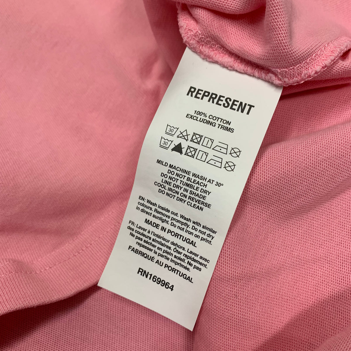 Represent Medium Tee Owners Club Script Pink T-Shirt