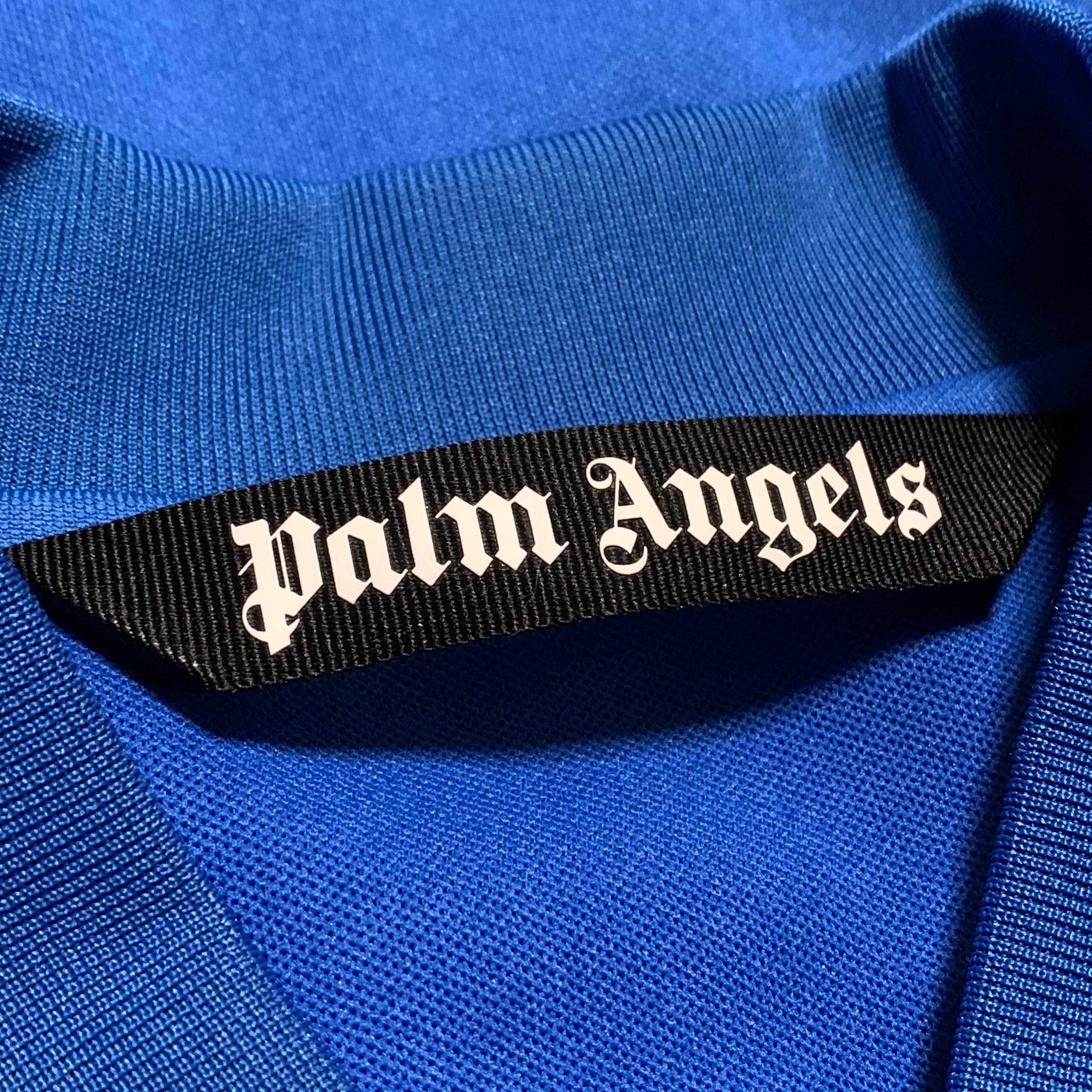 Palm Angels Medium Track Jacket Classic Logo Electric Blue Jacket