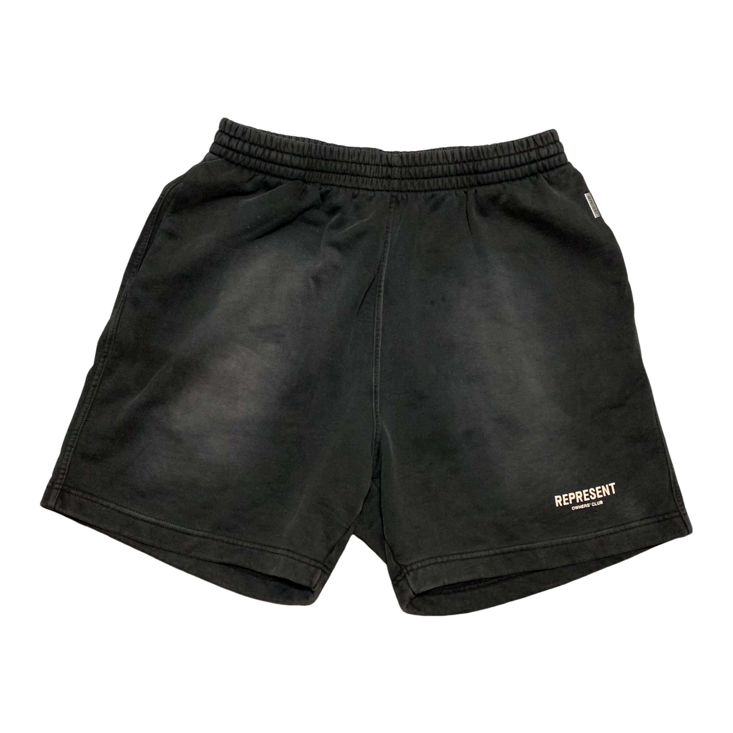 Represent Medium Shorts Owners Cub Stained Black Bottoms