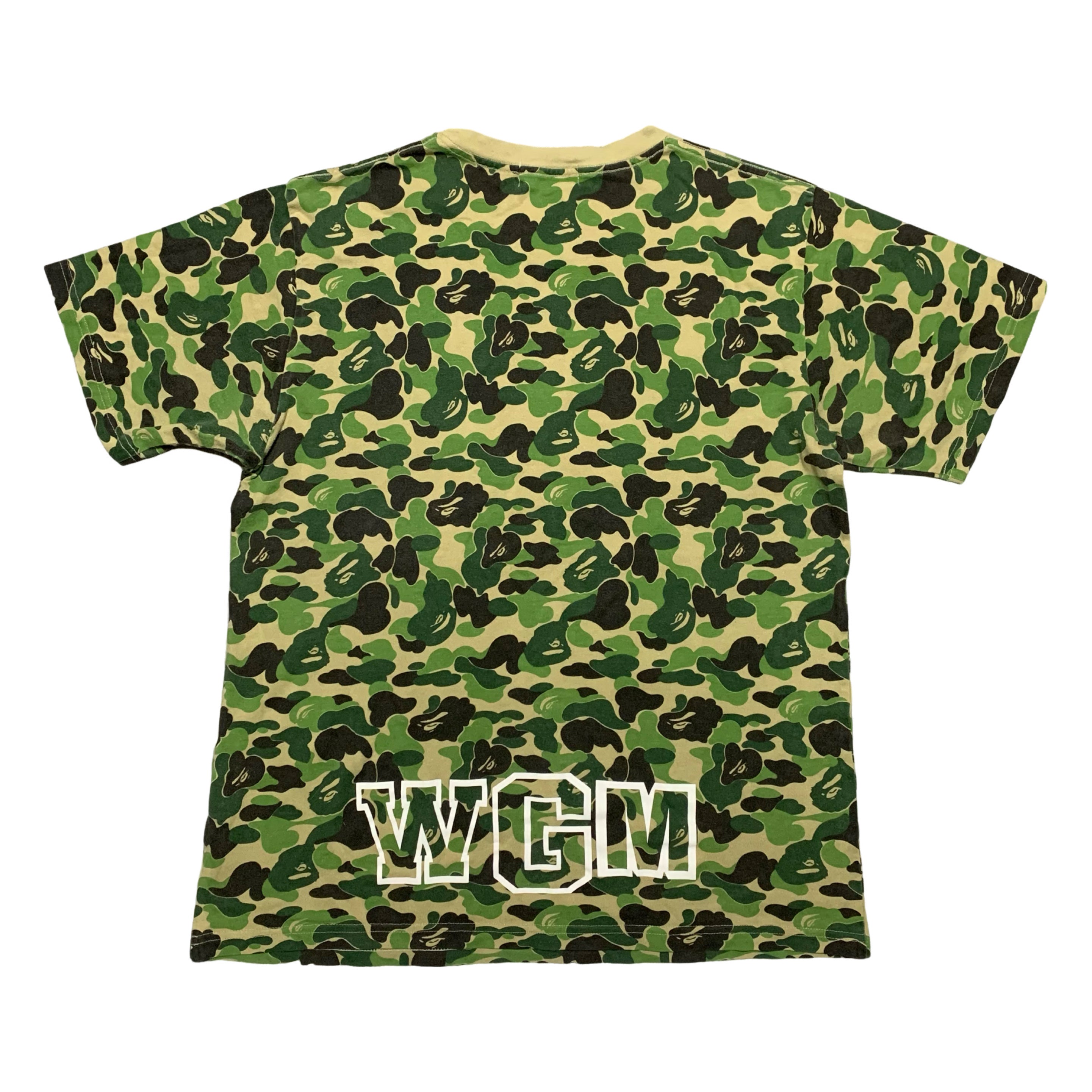 Bape Large Shark Green ABC Camo Tee A Bathing Ape