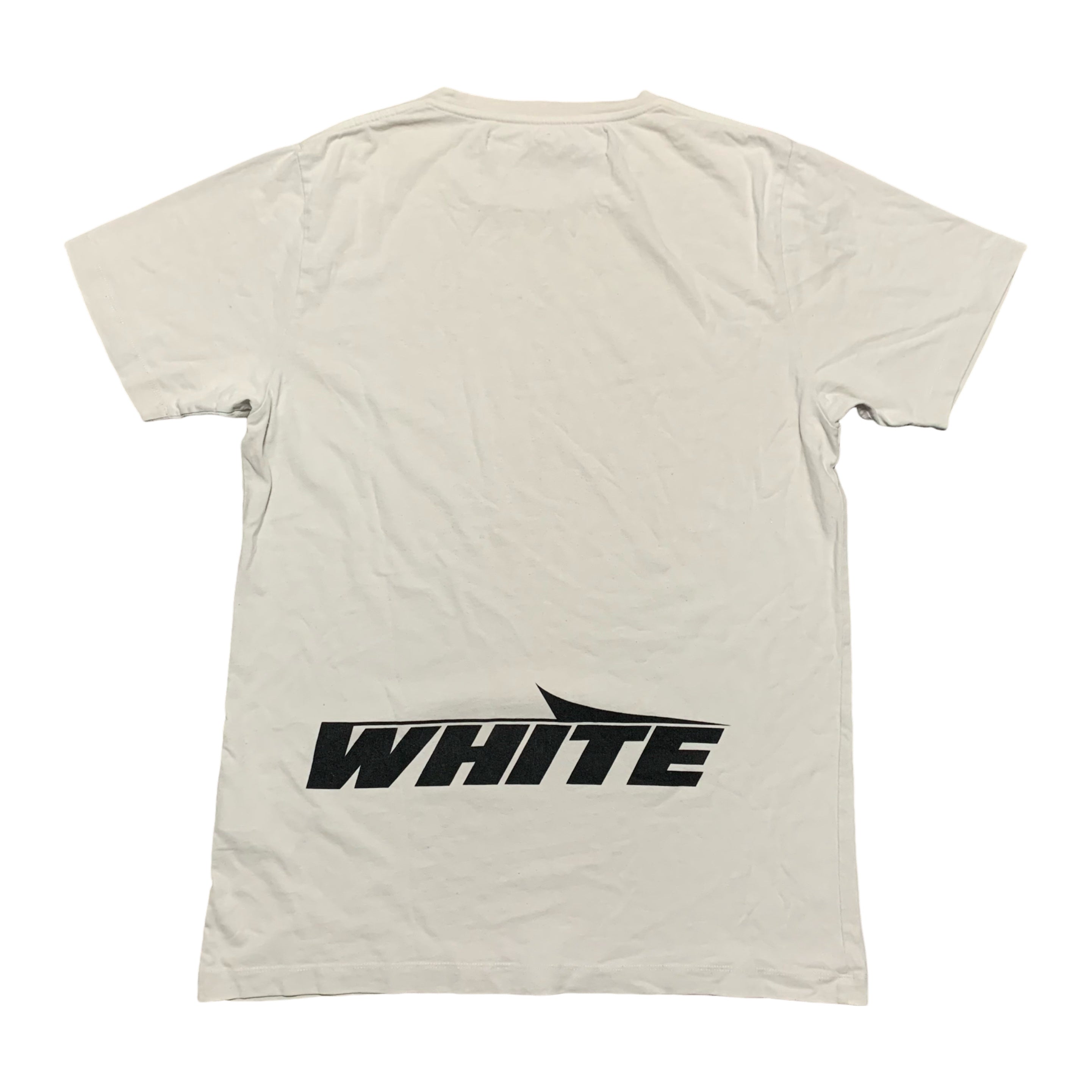 Off White Medium Spell Out White Tee Virgil Abloh