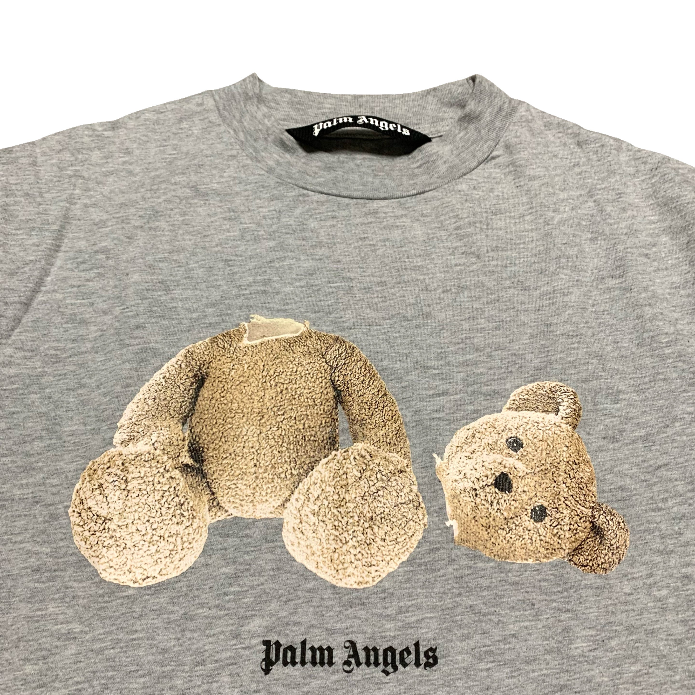 Palm Angels Small Classic Bear Grey Tee