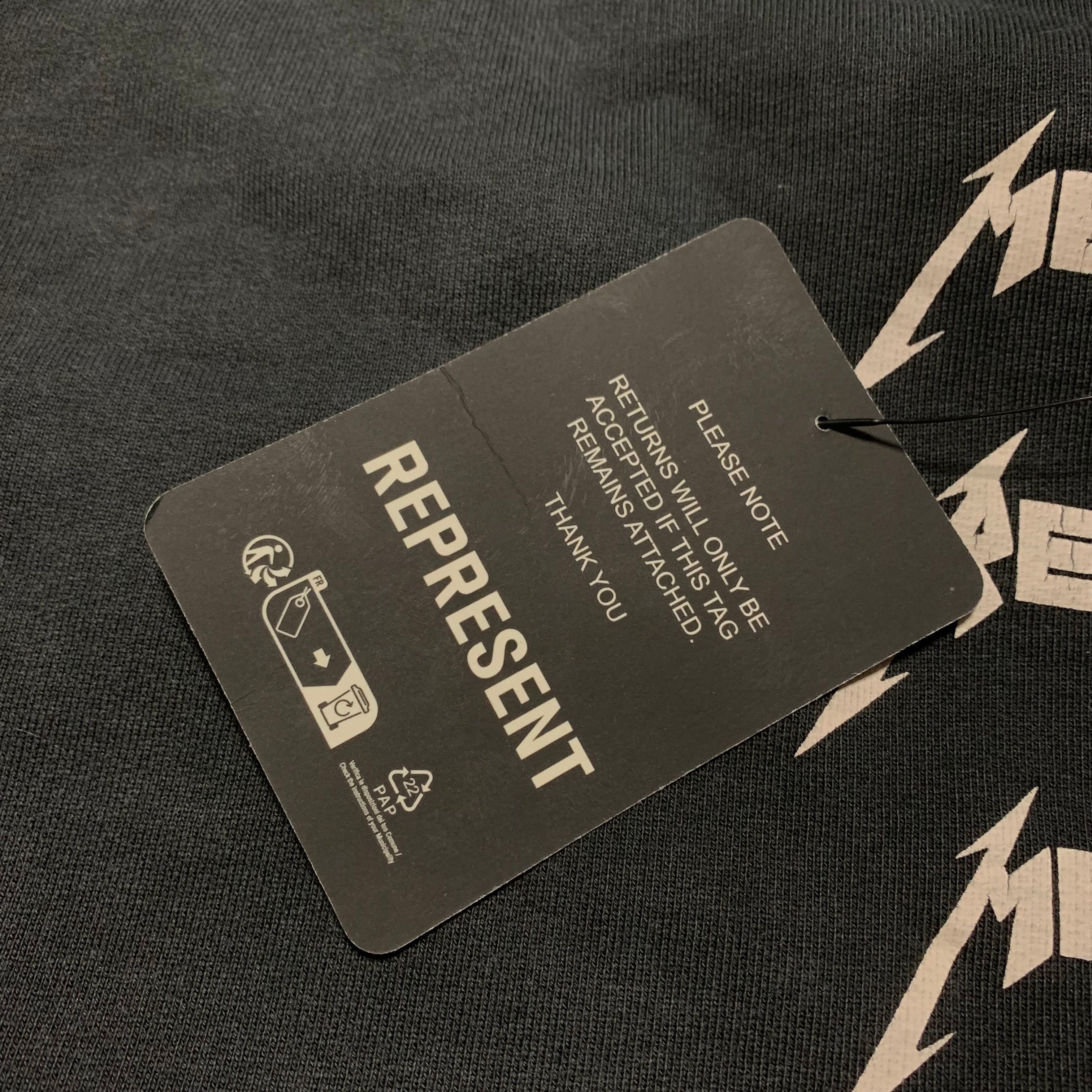 Represent Small Shorts Metallica Local Crew Stained Black Shorts