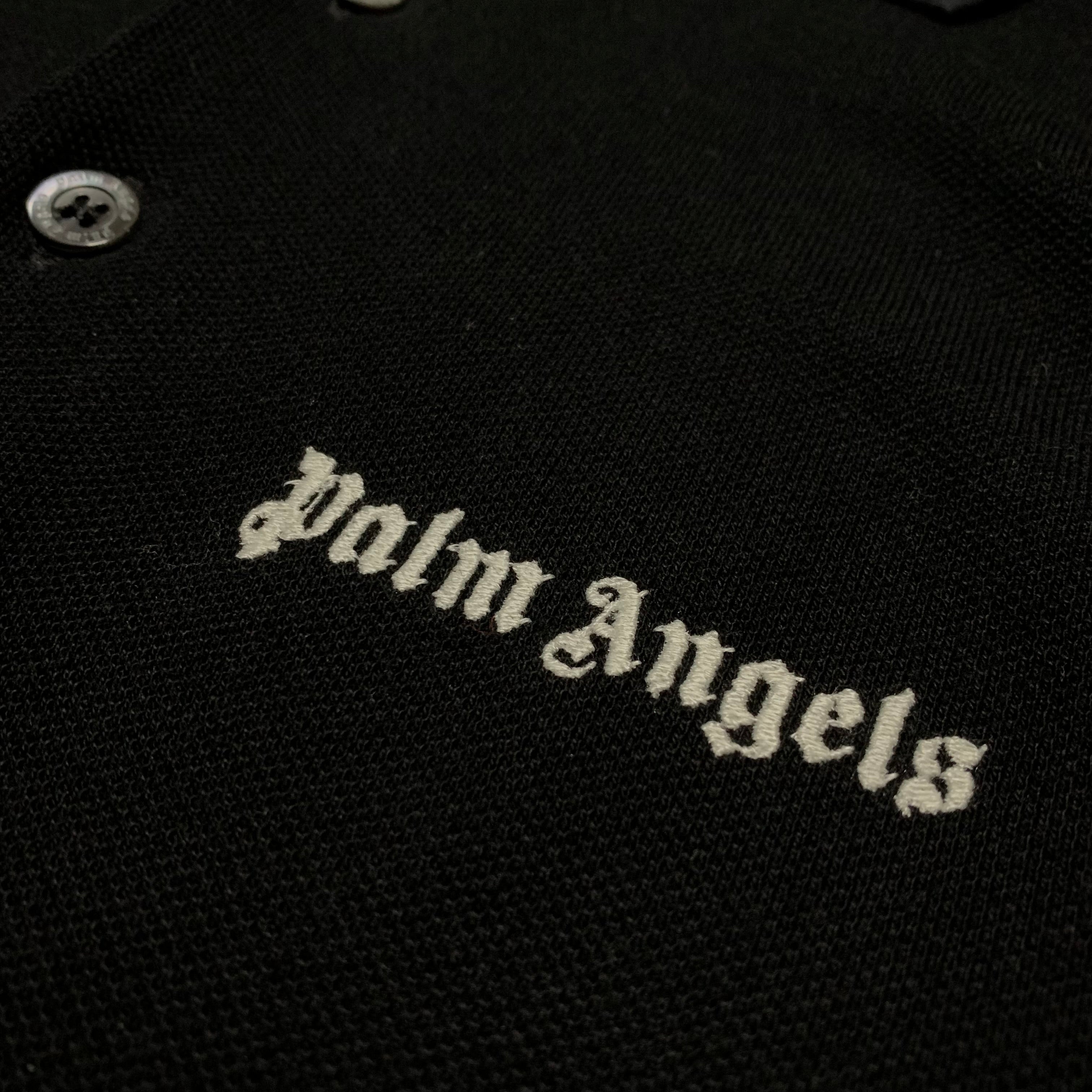 Palm Angels Small Polo Shirt Classic Black Top