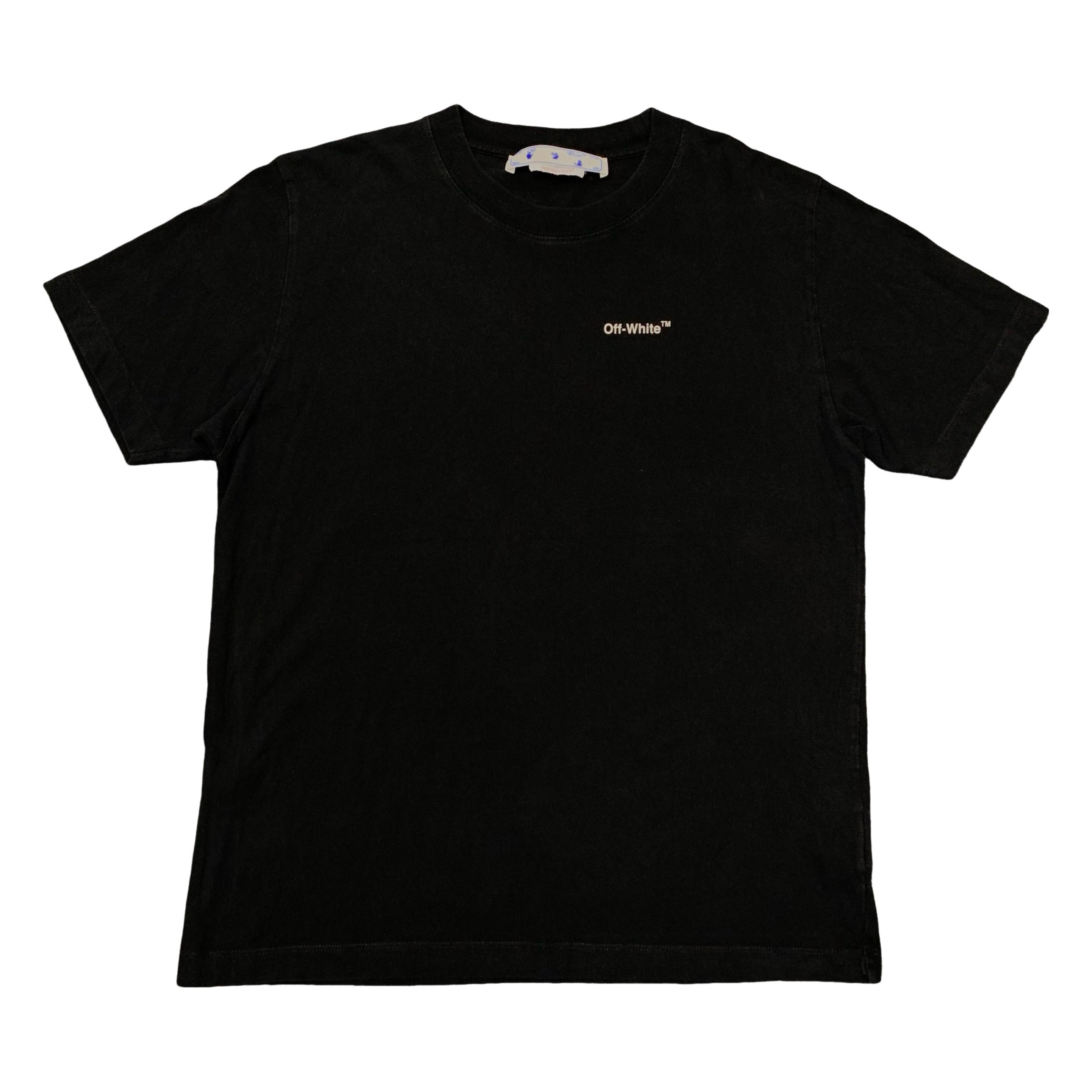 Off White Large Tee Caravaggio Arrows Black T-Shirt Virgil Abloh