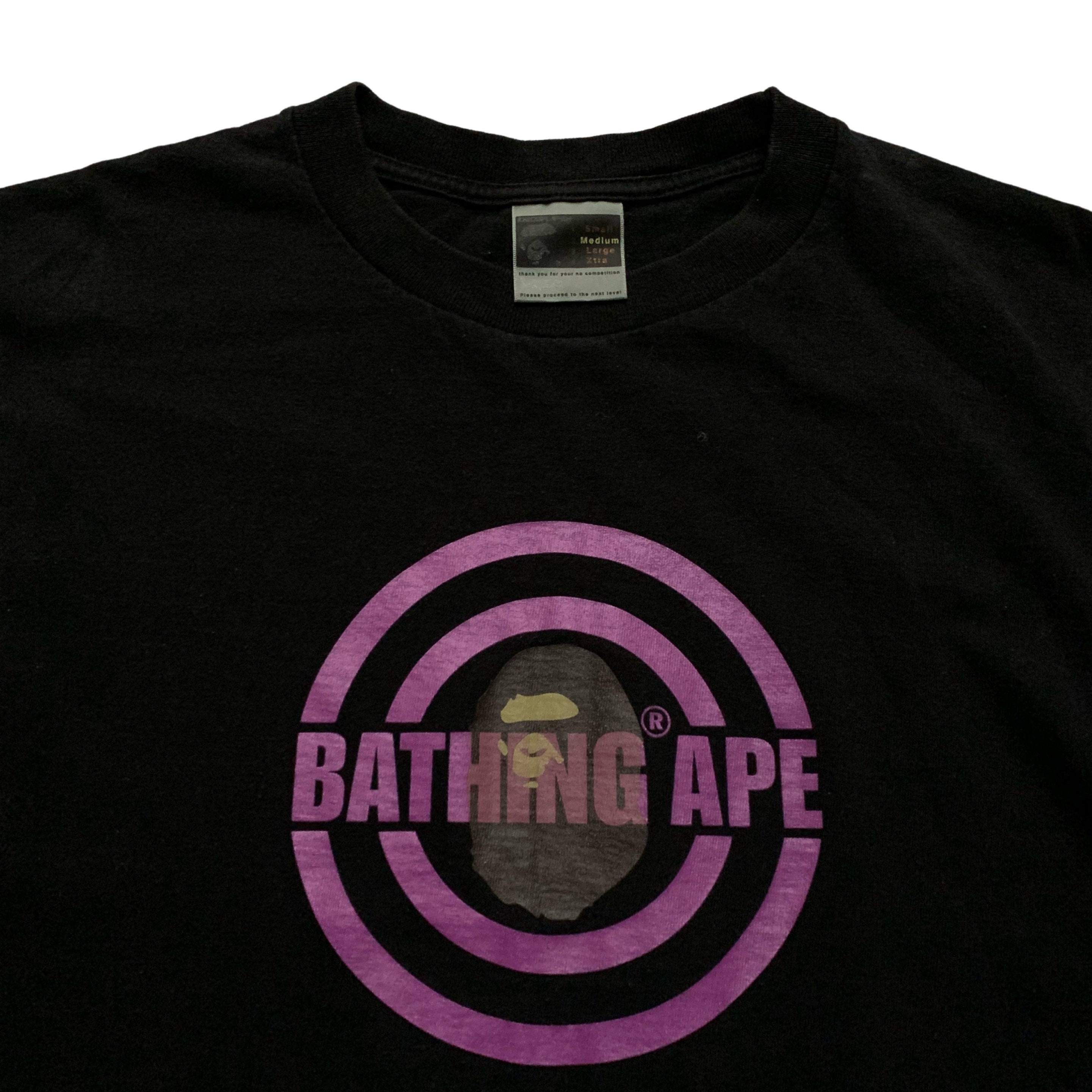 Bape Medium A Bathing Ape Black Tee Vintage