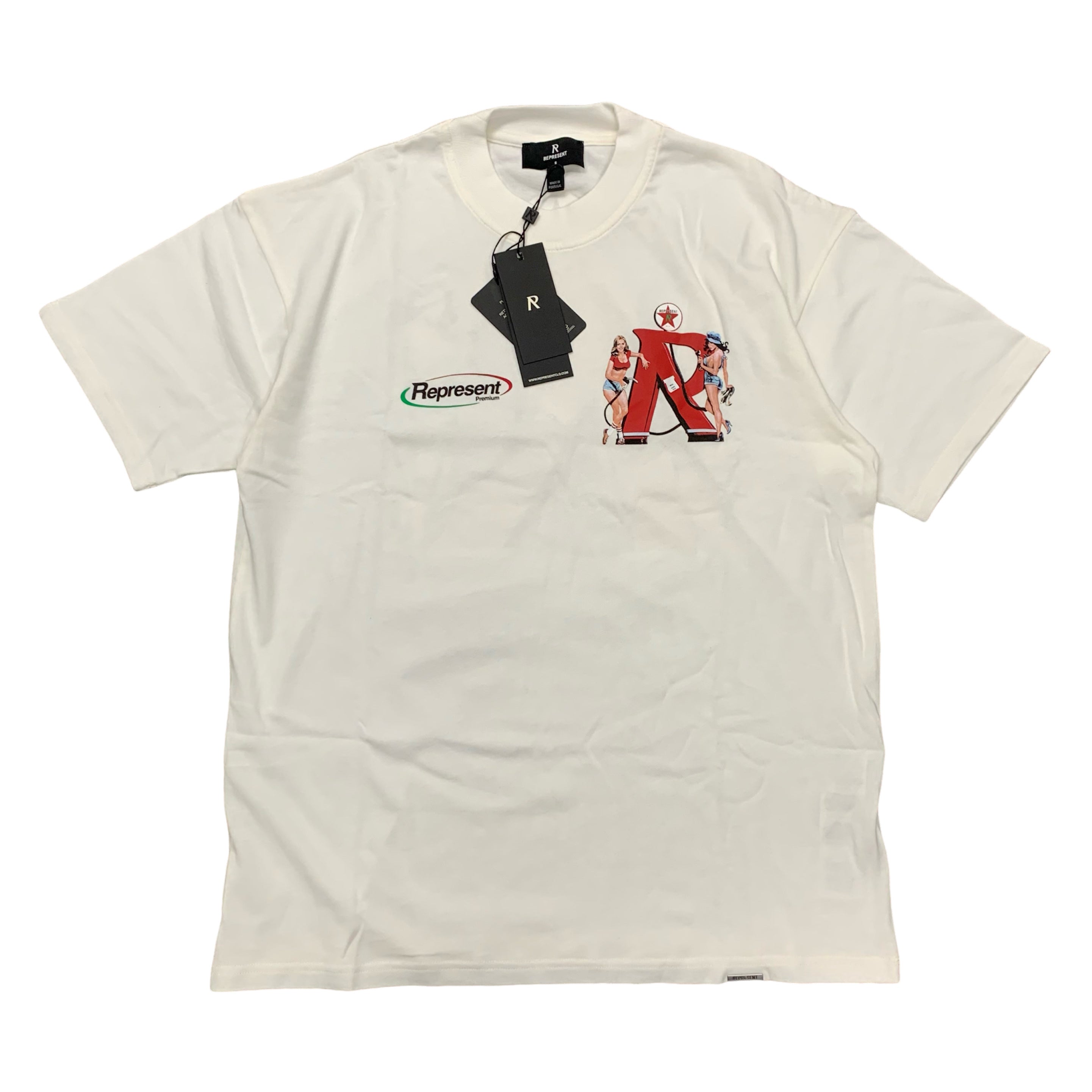 Represent Small Tee Premium Flat White T-Shirt