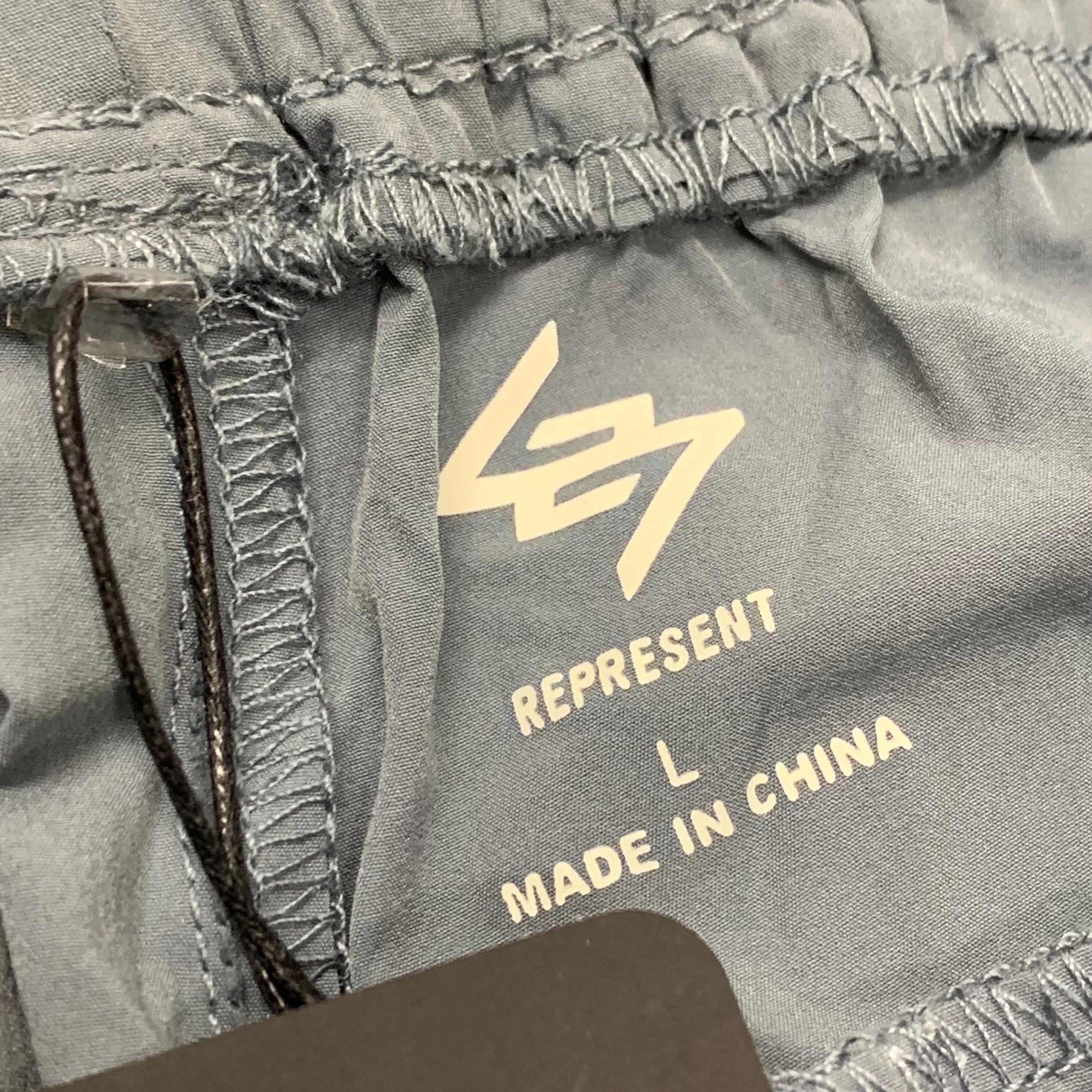 Represent Large Shorts 247 Dusky Navy Blue Shorts Bottoms
