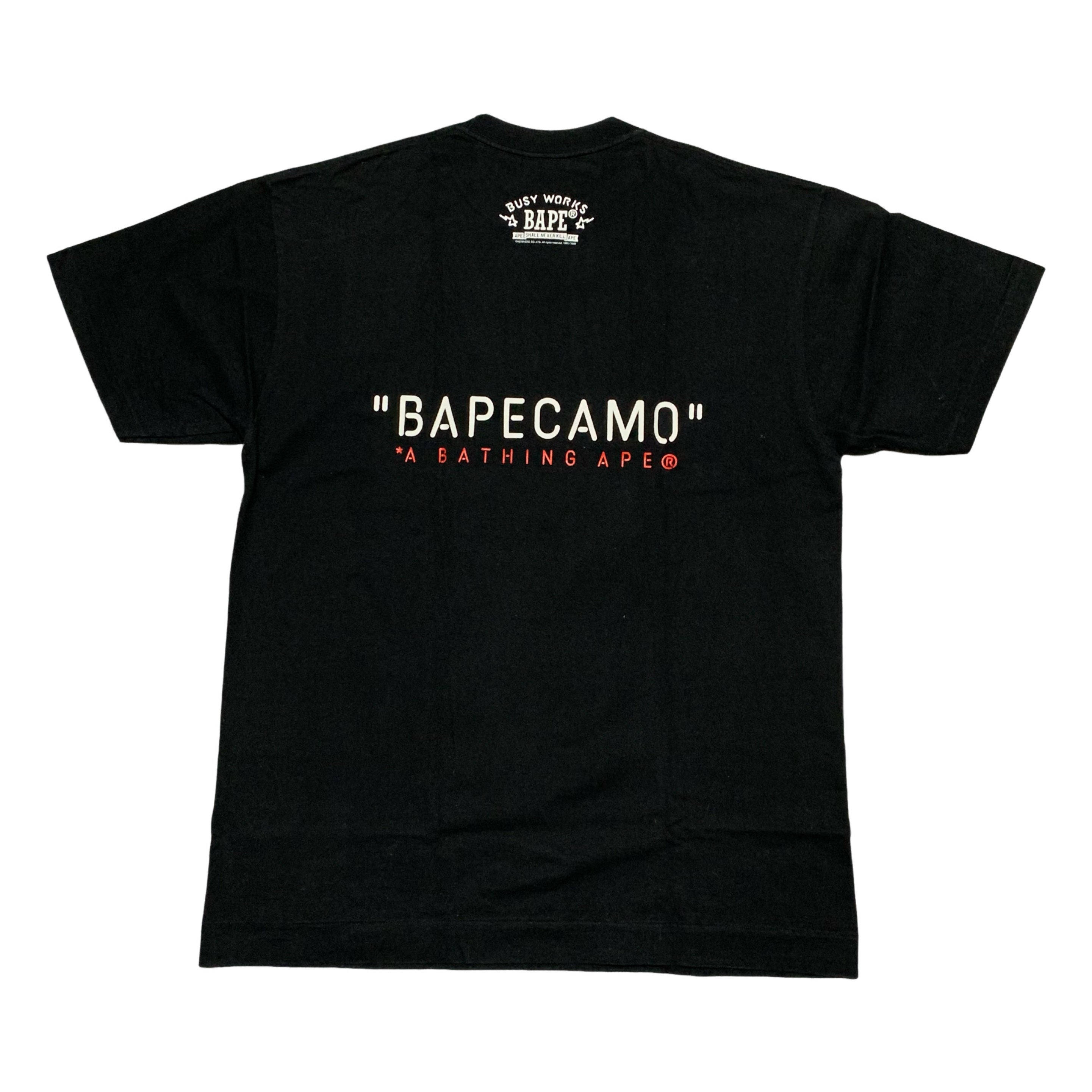 Bape Large Camo Graphic Black Tee A Bathing Ape 2006