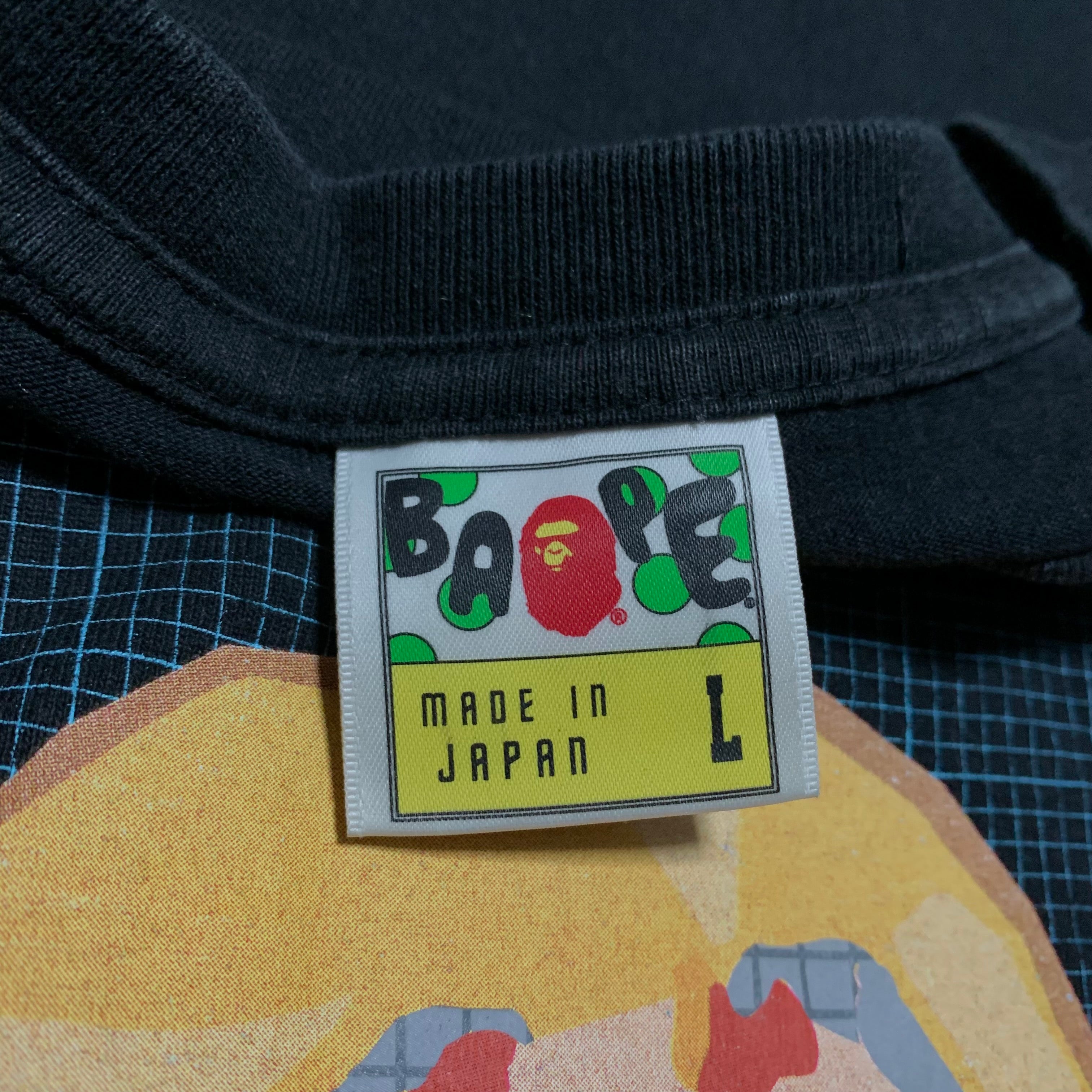 Bape Large Graphic Black Tee A Bathing Ape