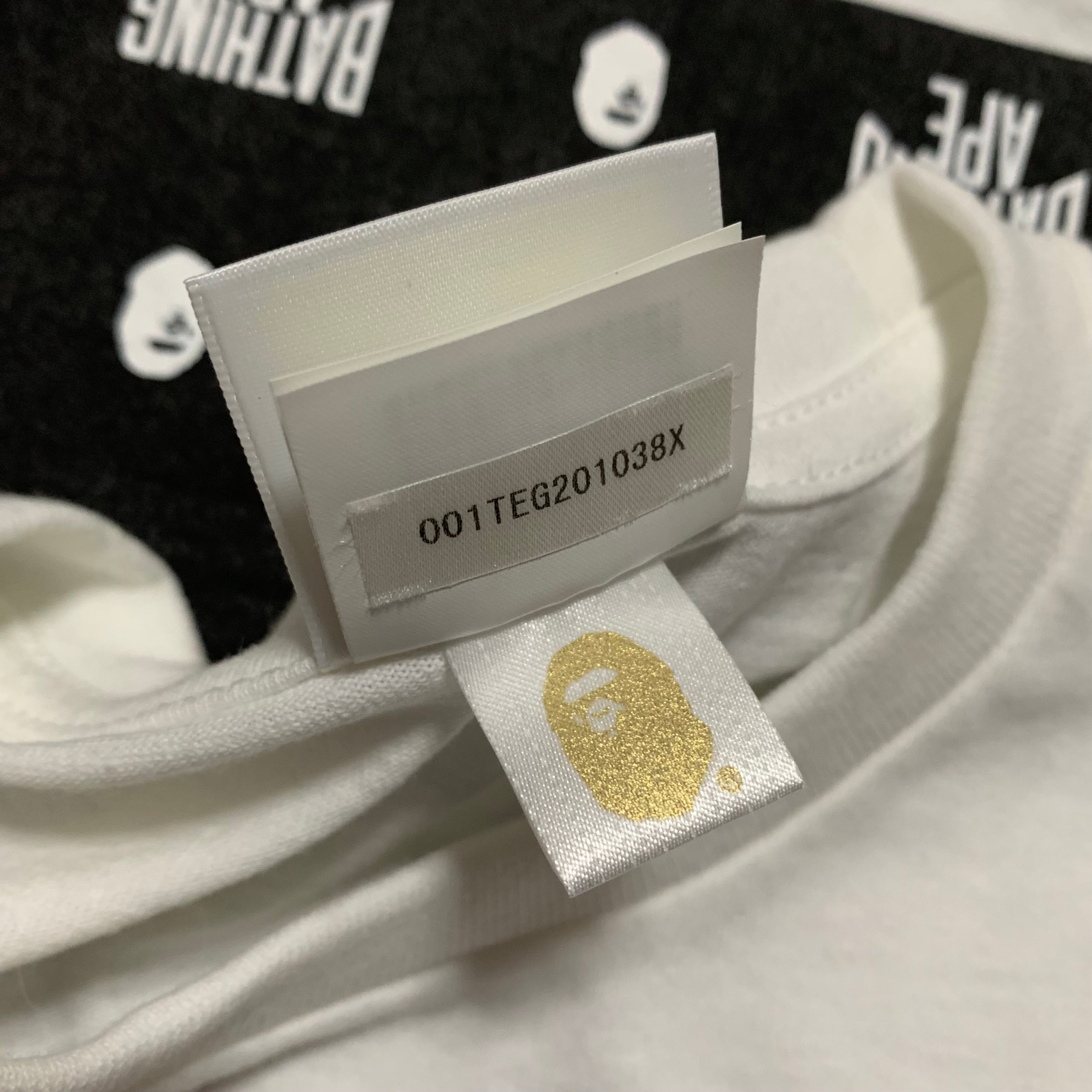 Bape Medium Graphic A Bathing Ape White Tee