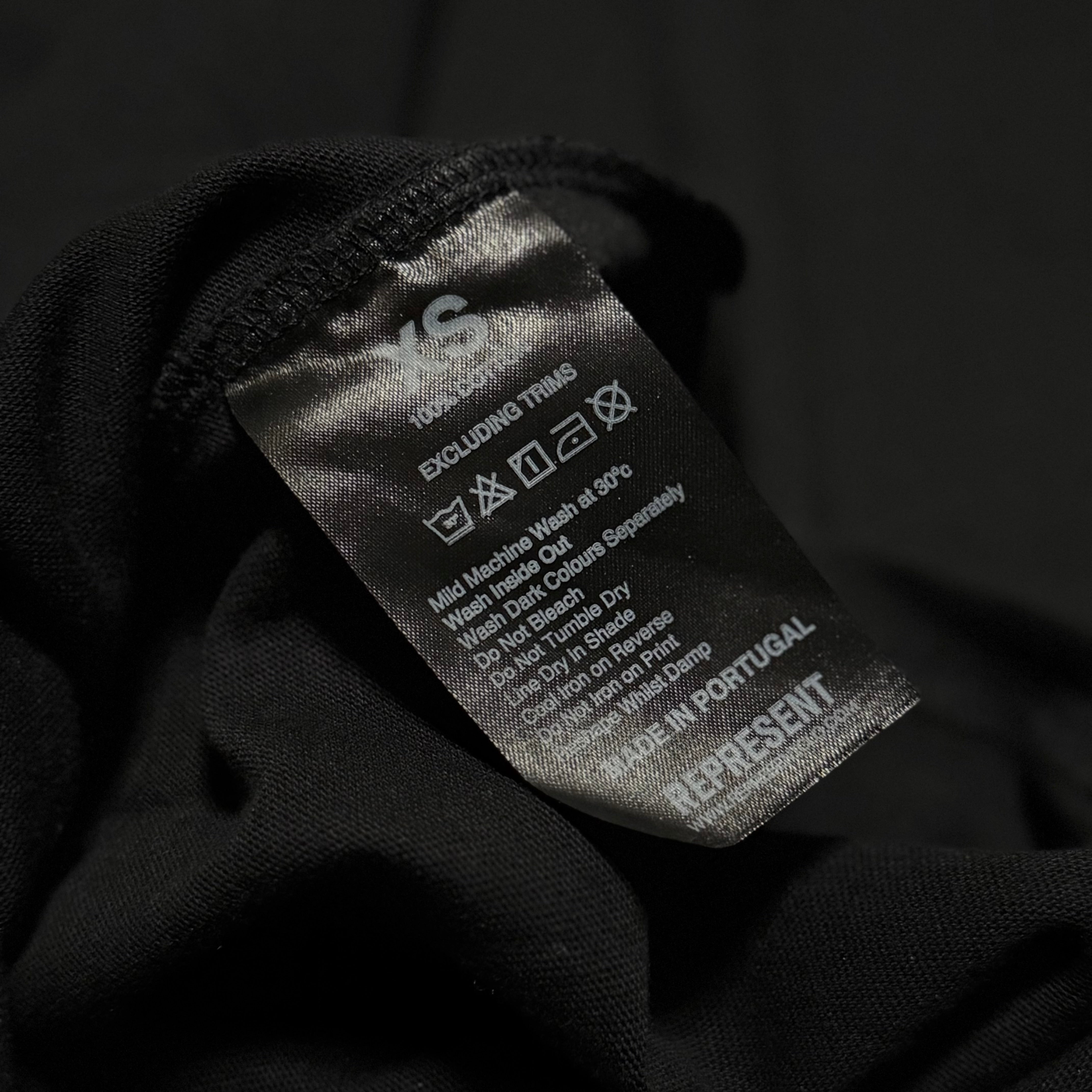 Represent XS Double Distilled Jet Black Tee