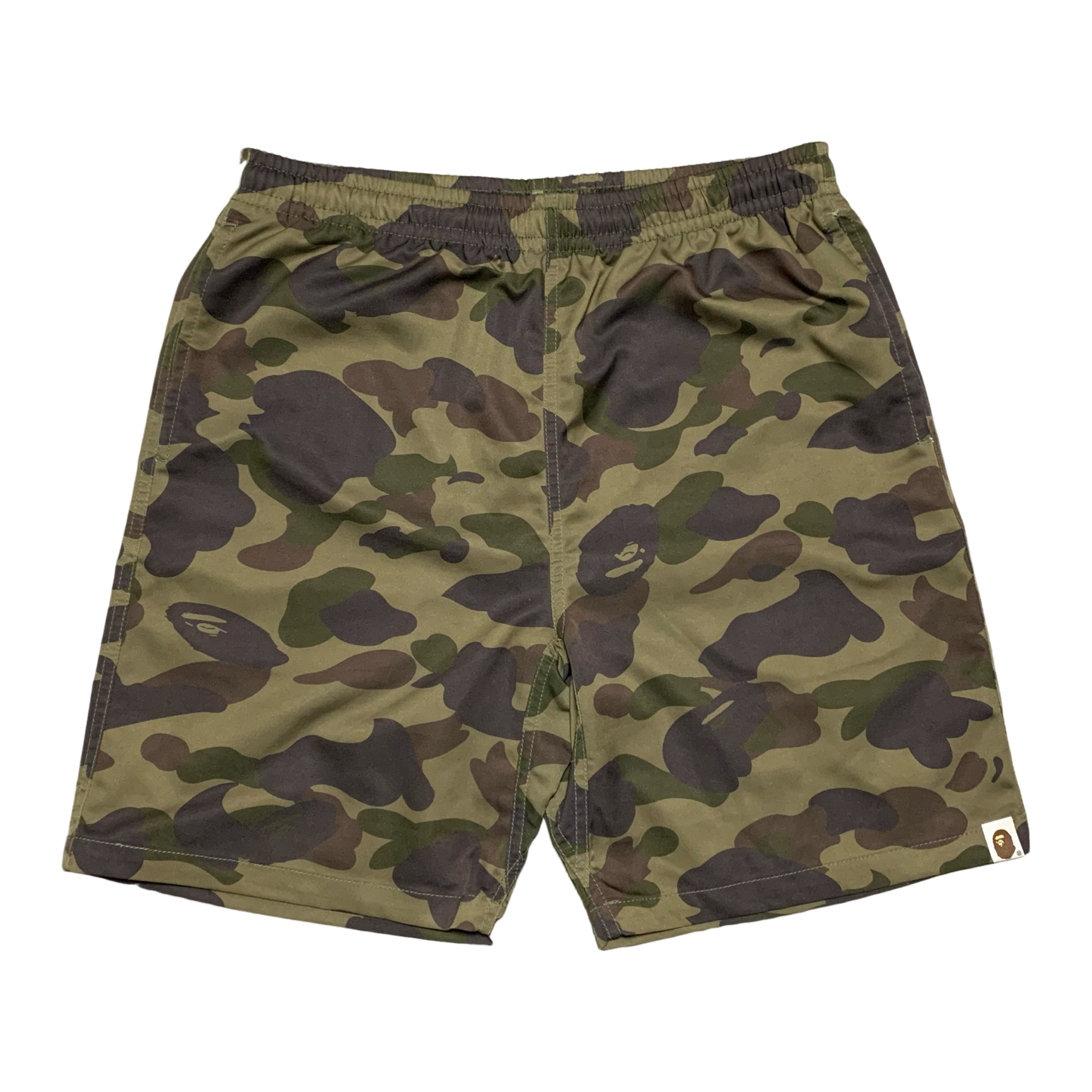 Bape Medium Shorts Green 1st Camo Beach Shorts Bottoms A Bathing Ape