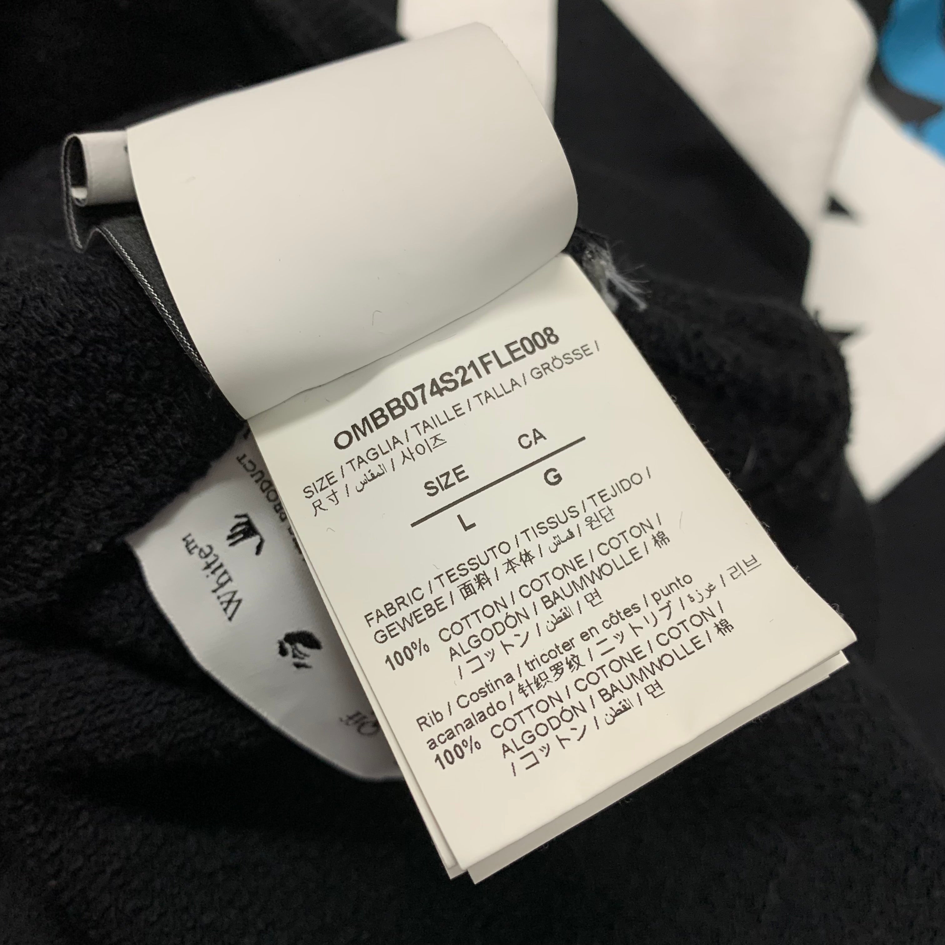 Off White Large Hoodie Adam Is Eve Arrows Black Hoodie Virgil Abloh