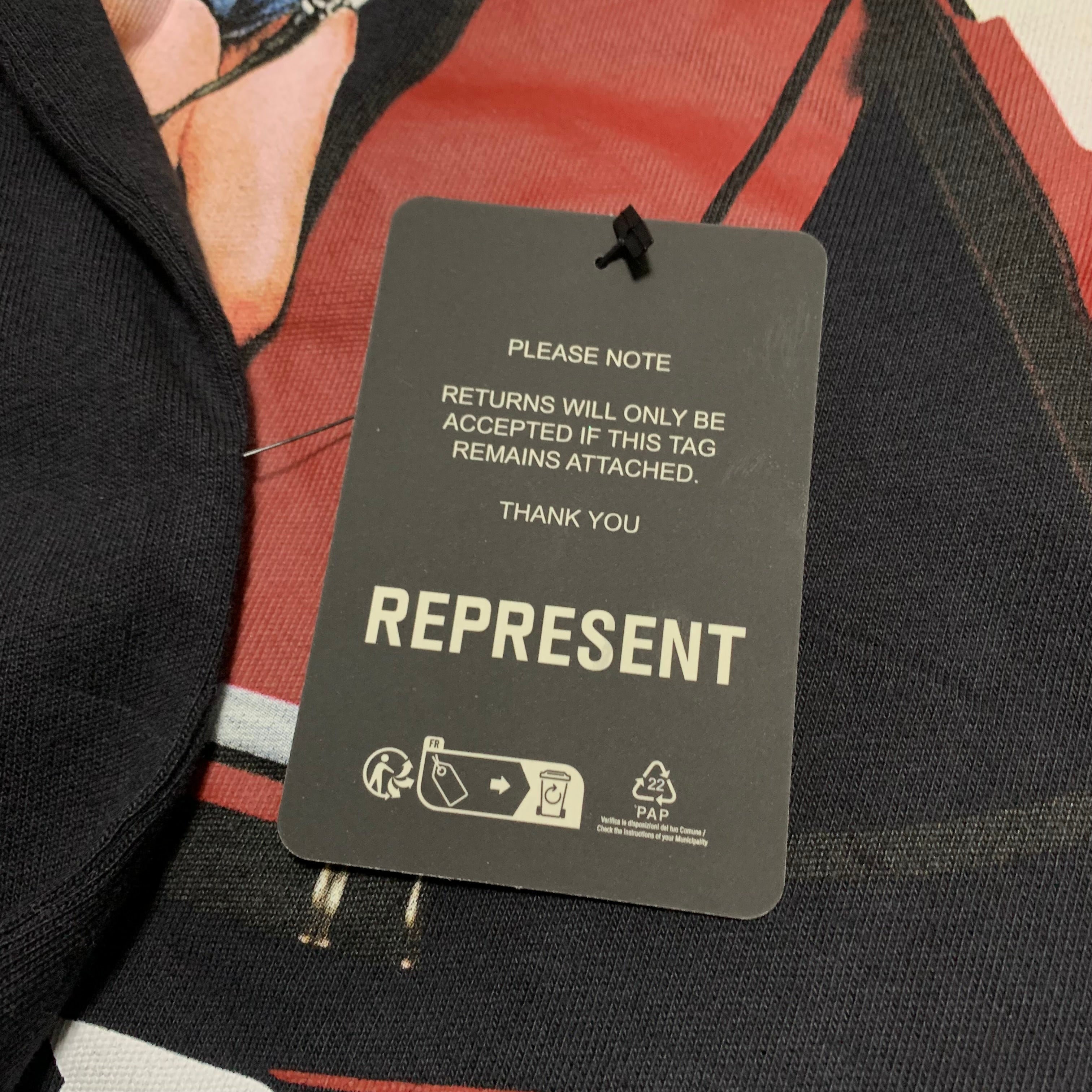 Represent Small Premium Black Tee