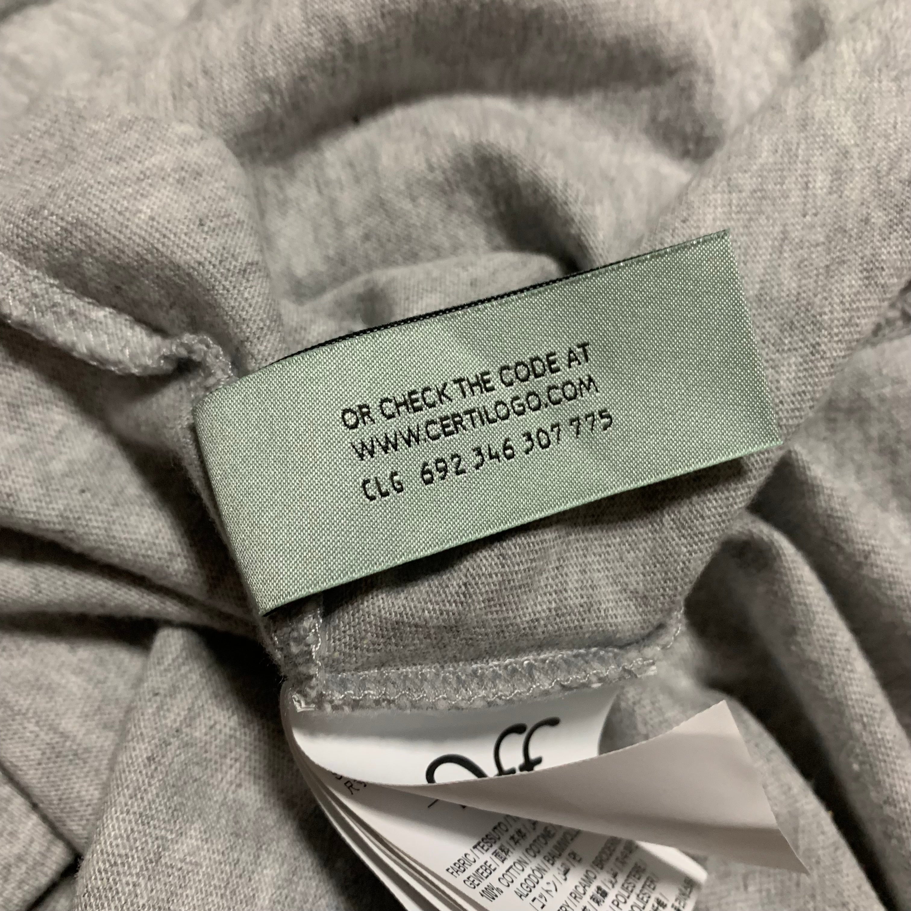 Off White Large Trellis Worker Grey Tee Virgil Abloh
