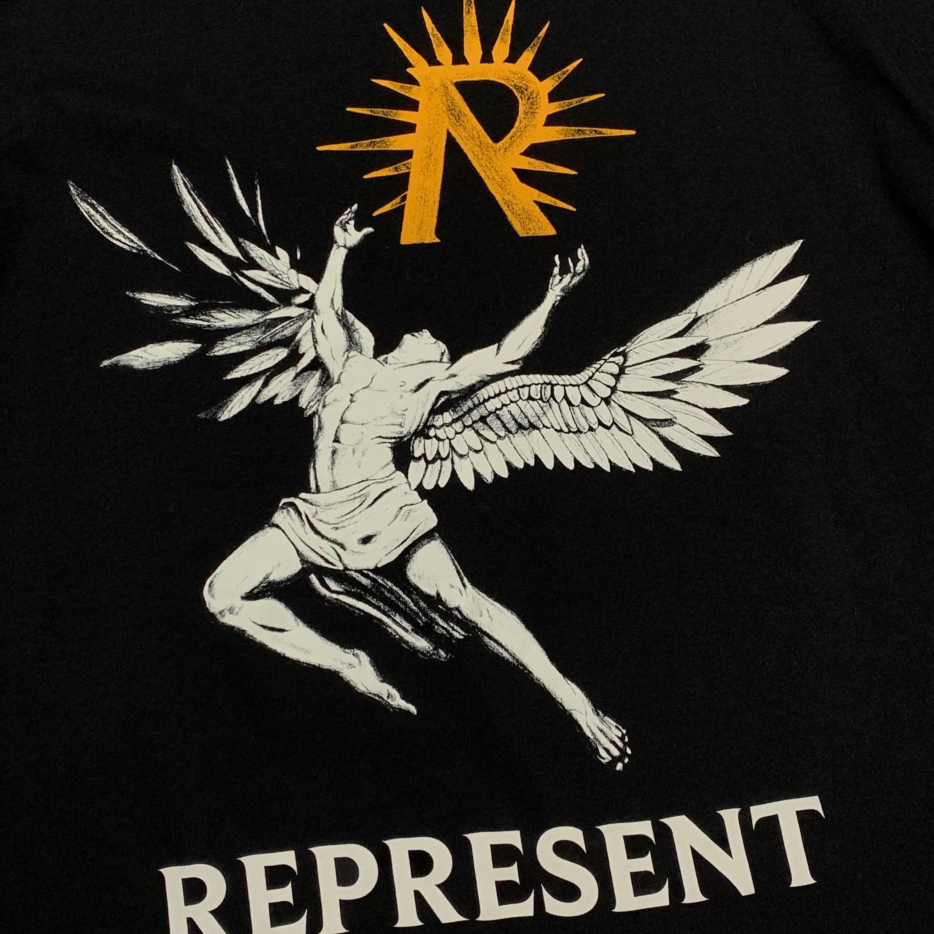 Represent Medium Icarus Jet Black Tee