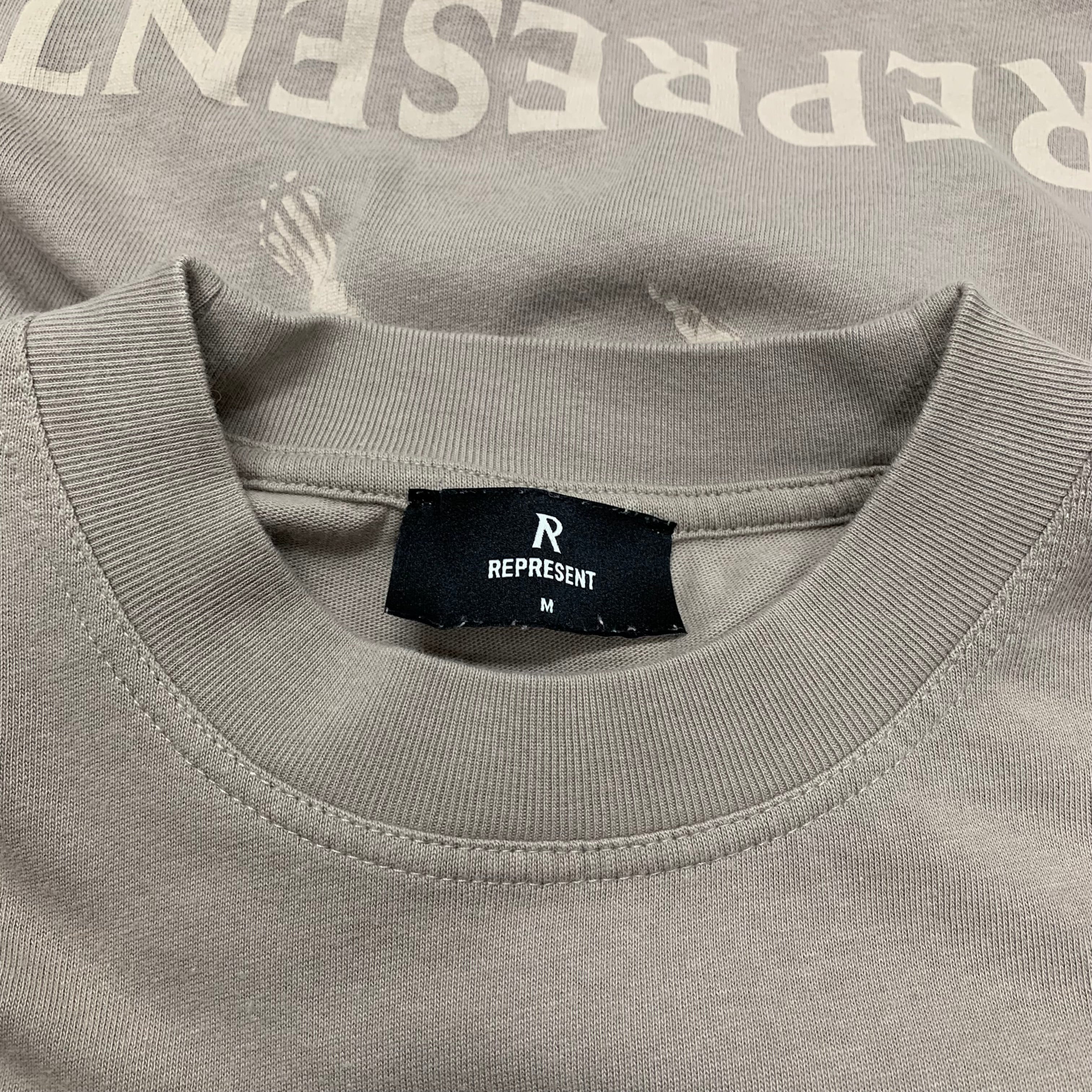 Represent Medium Tee Icarus Beige Taupe T-Shirt