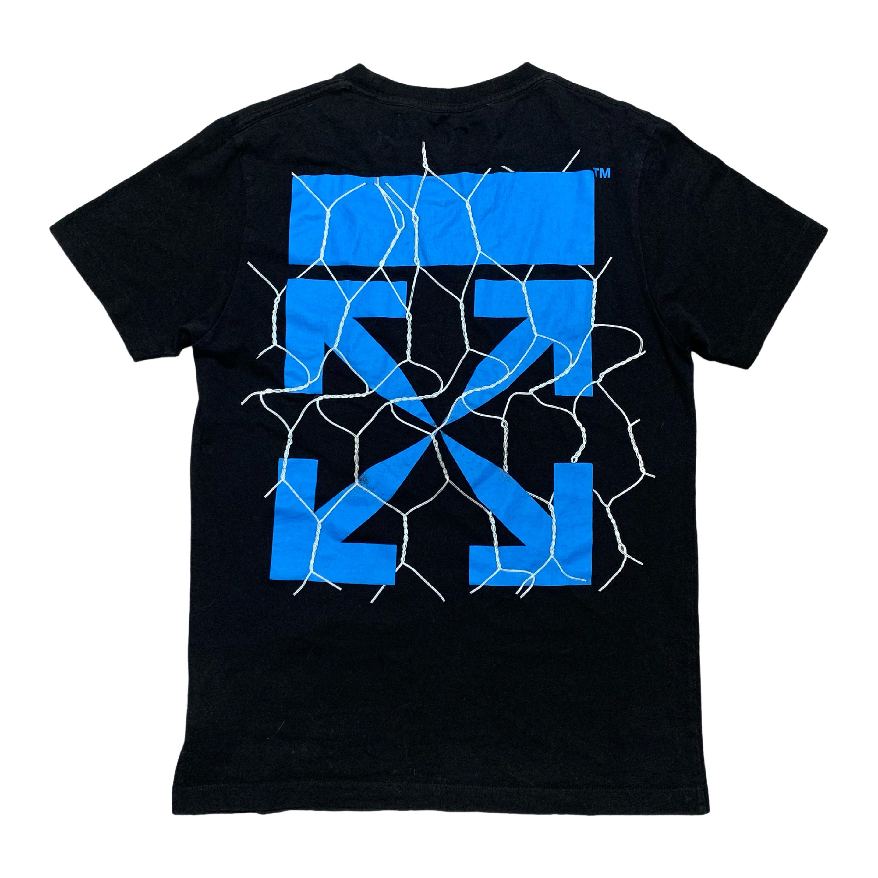 Off White Small Fence Arrows Black Tee Virgil Abloh
