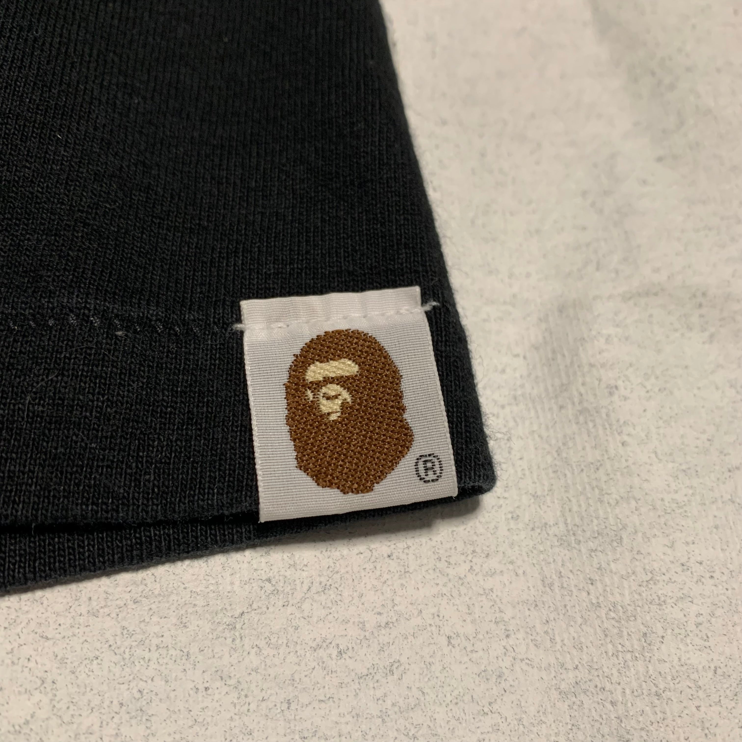 Bape Medium Big Mad Face Ape Head Black Tee A Bathing Ape 2006