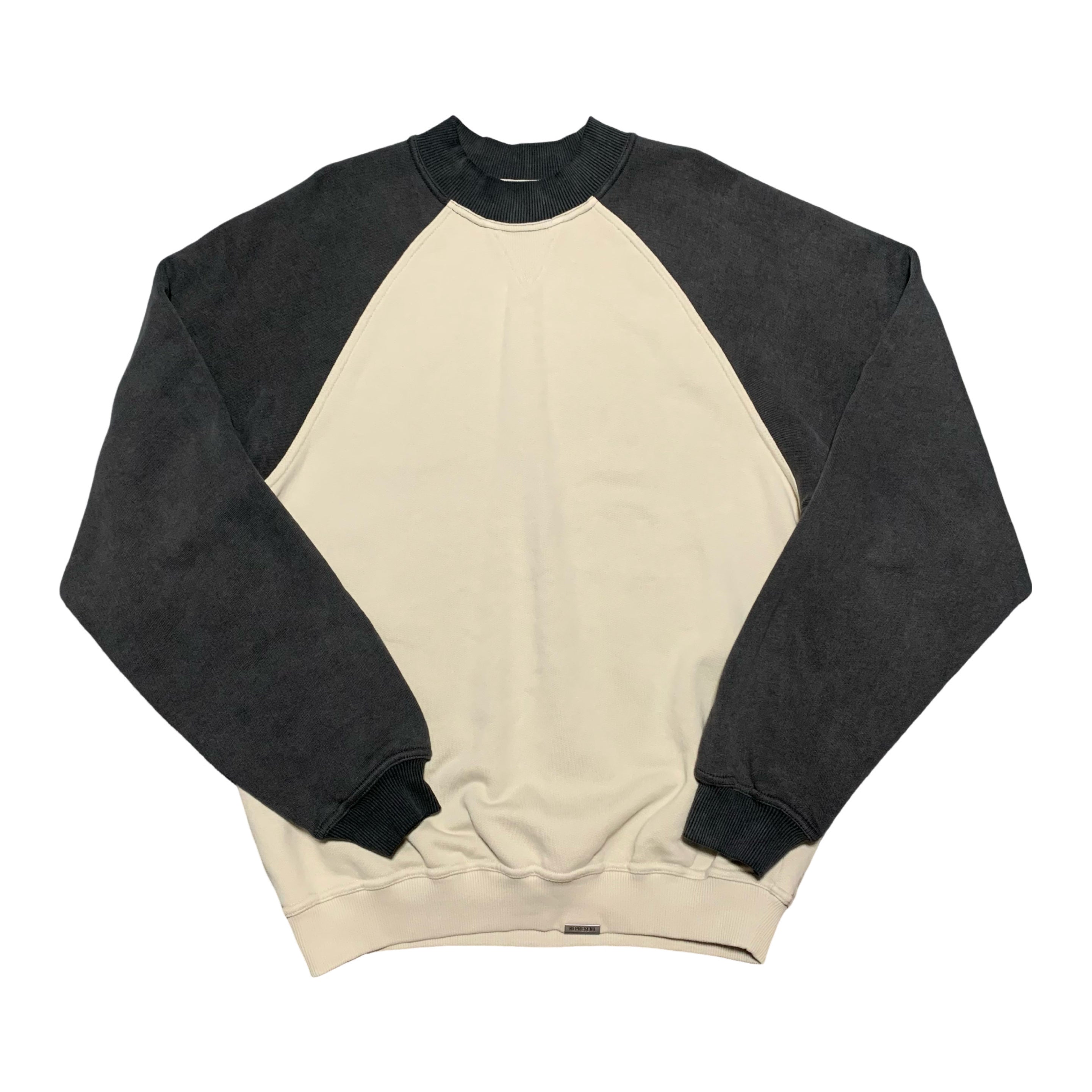 Represent Small Blanks Raglan Vintage White Sweater Sweatshirt Crewneck