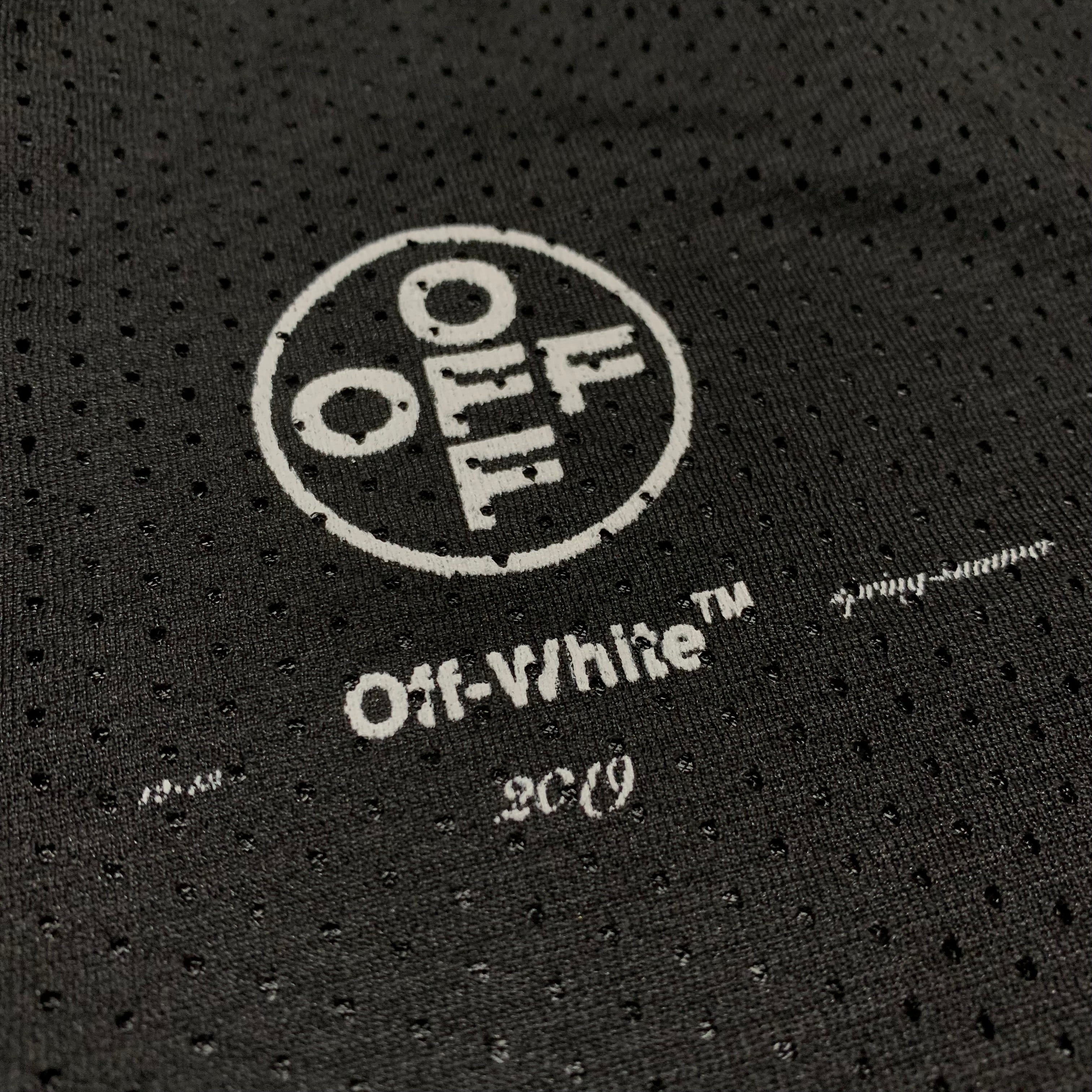 Off White Small Shorts Impressionism Black Mesh 99 Bottoms Virgil Abloh