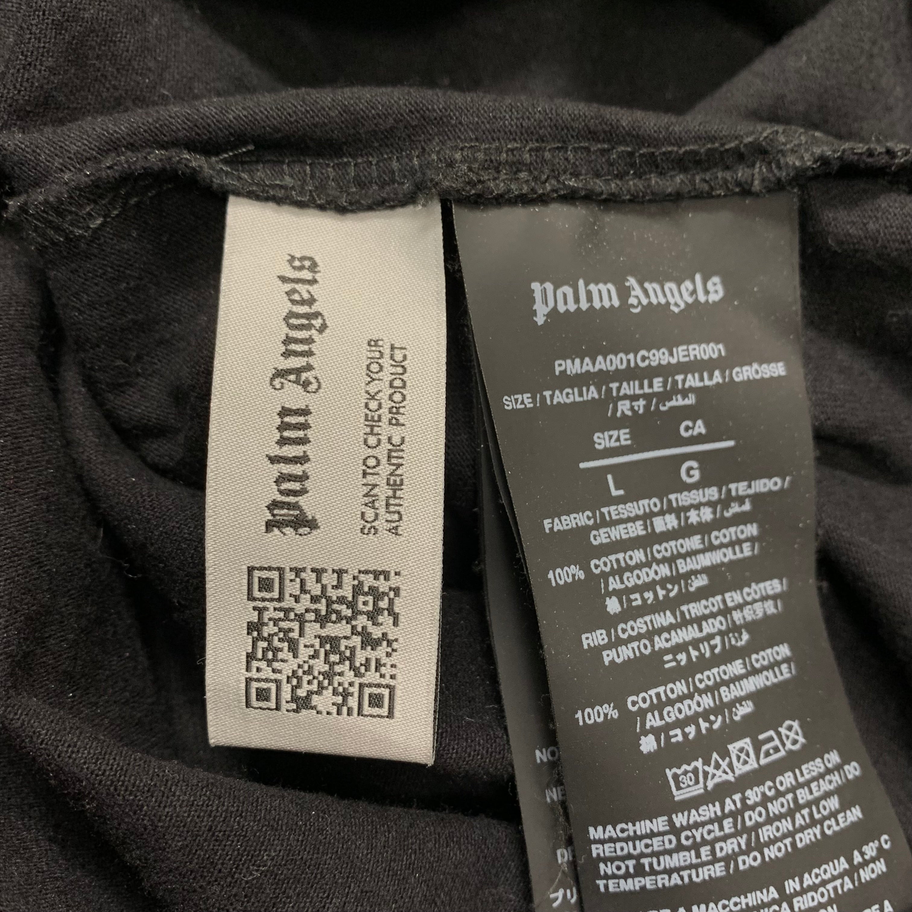 Palm Angels Large Tee Bear Classic Black T-Shirt