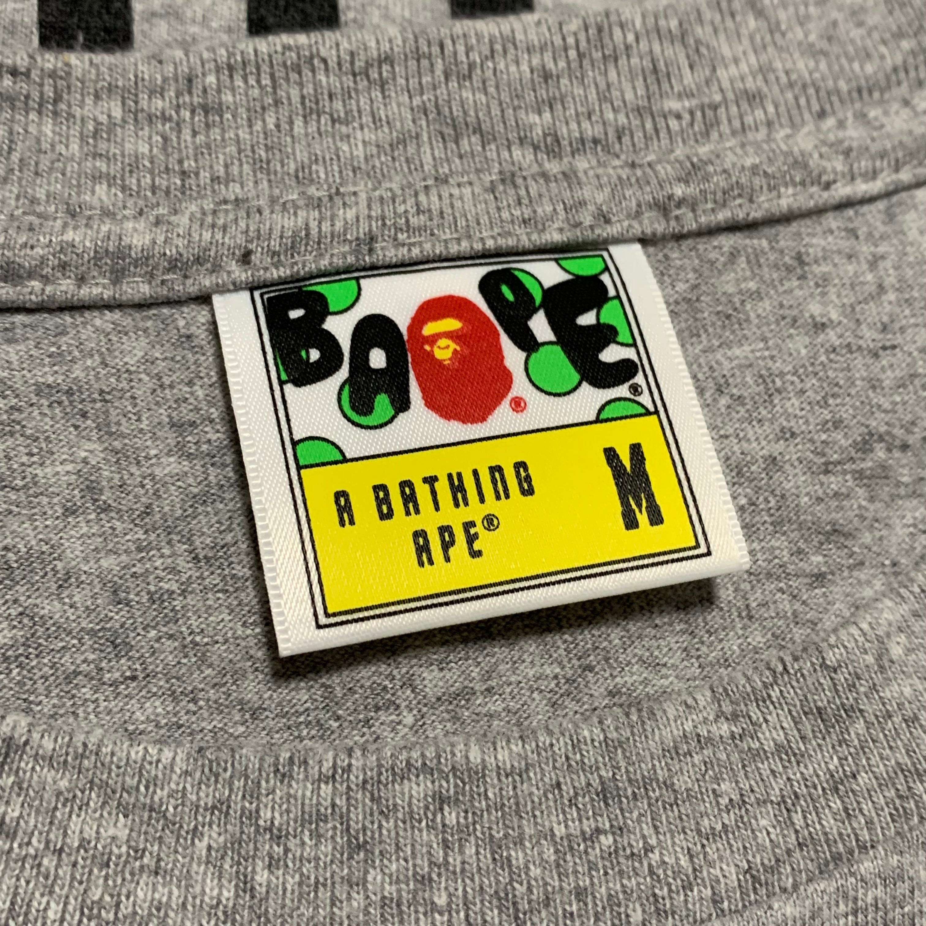 Bape Medium Tiger Shark Grey Tee A Bathing Ape