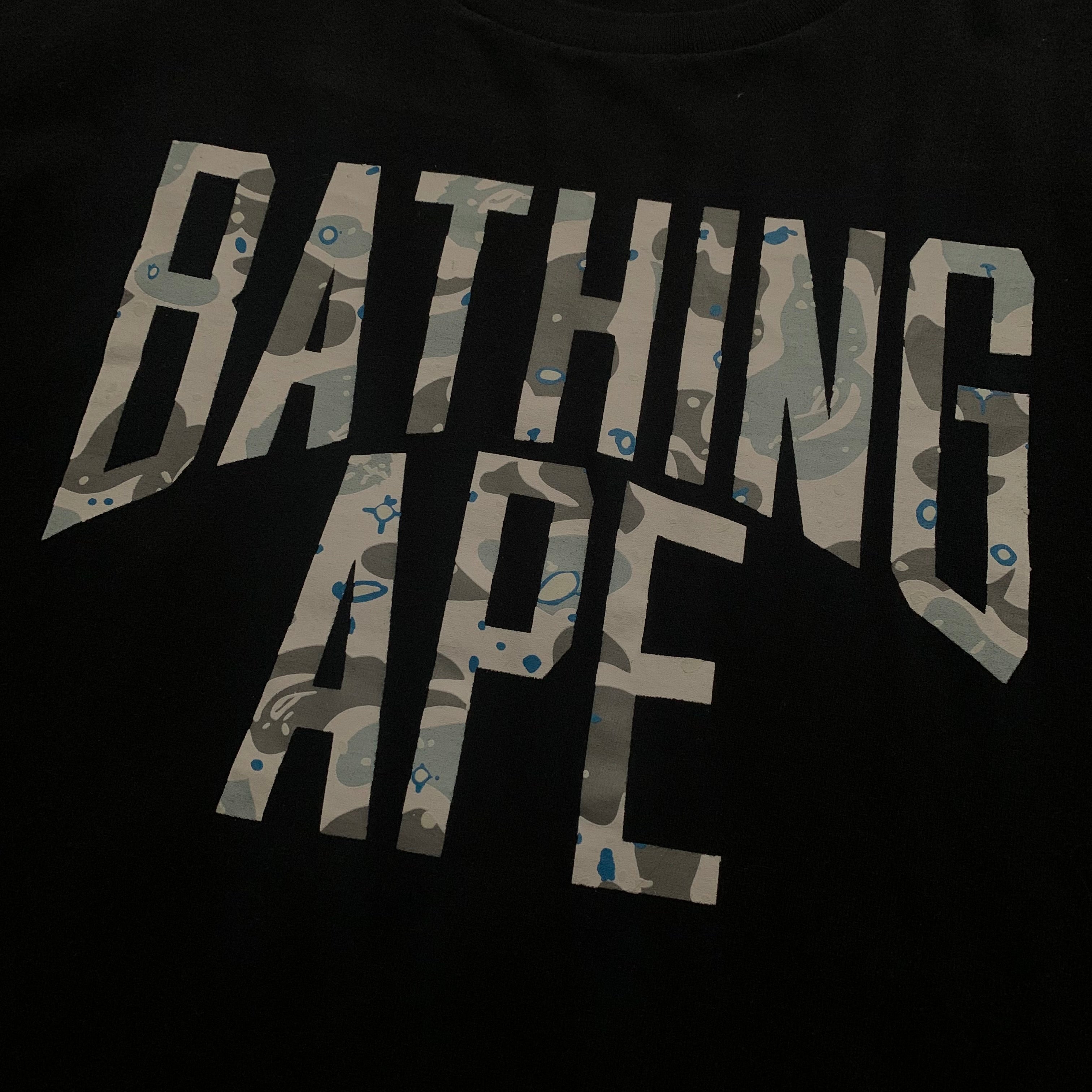 Bape Medium Space Camo Black Tee A Bathing Ape