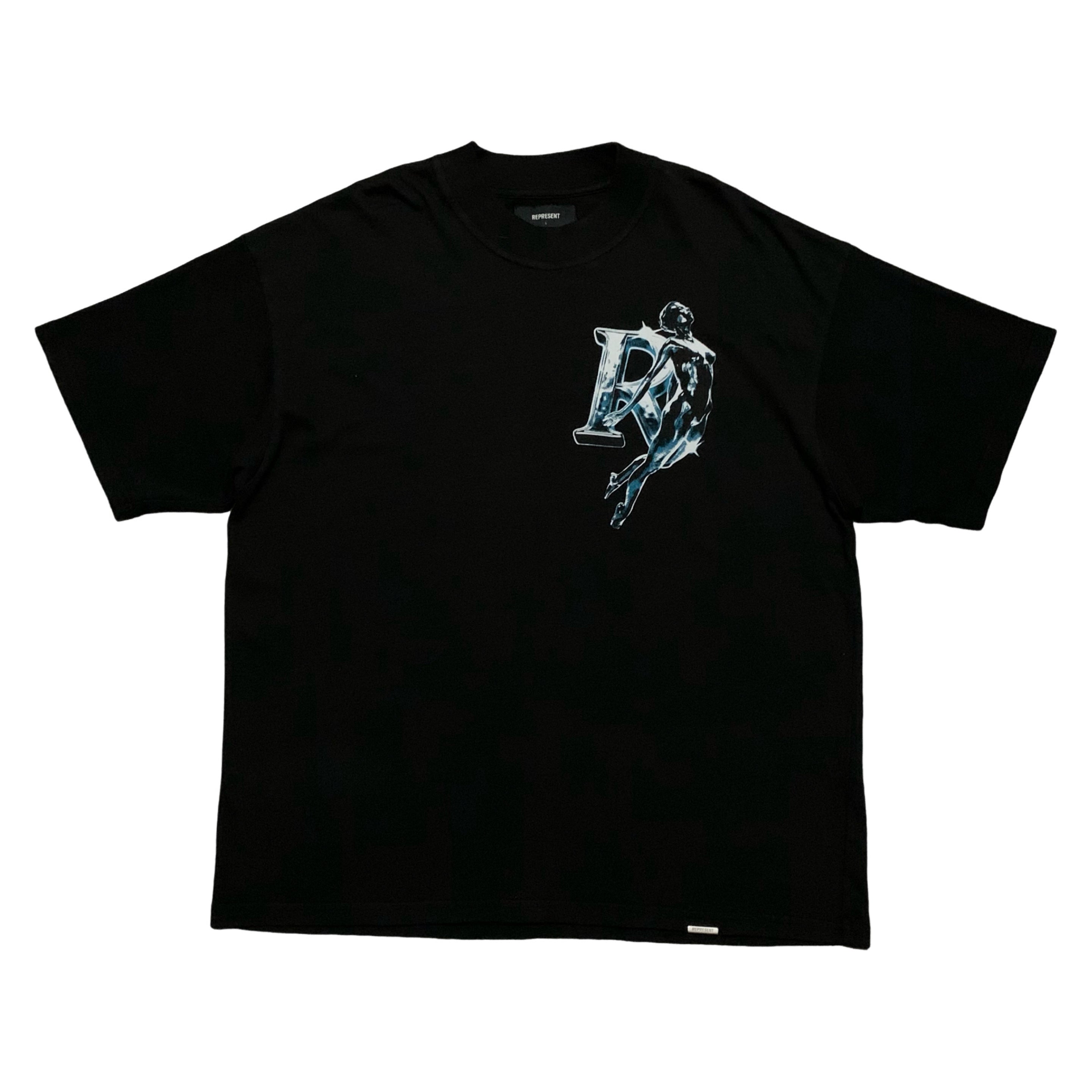 Represent Large Chrome Angel Jet Black Tee