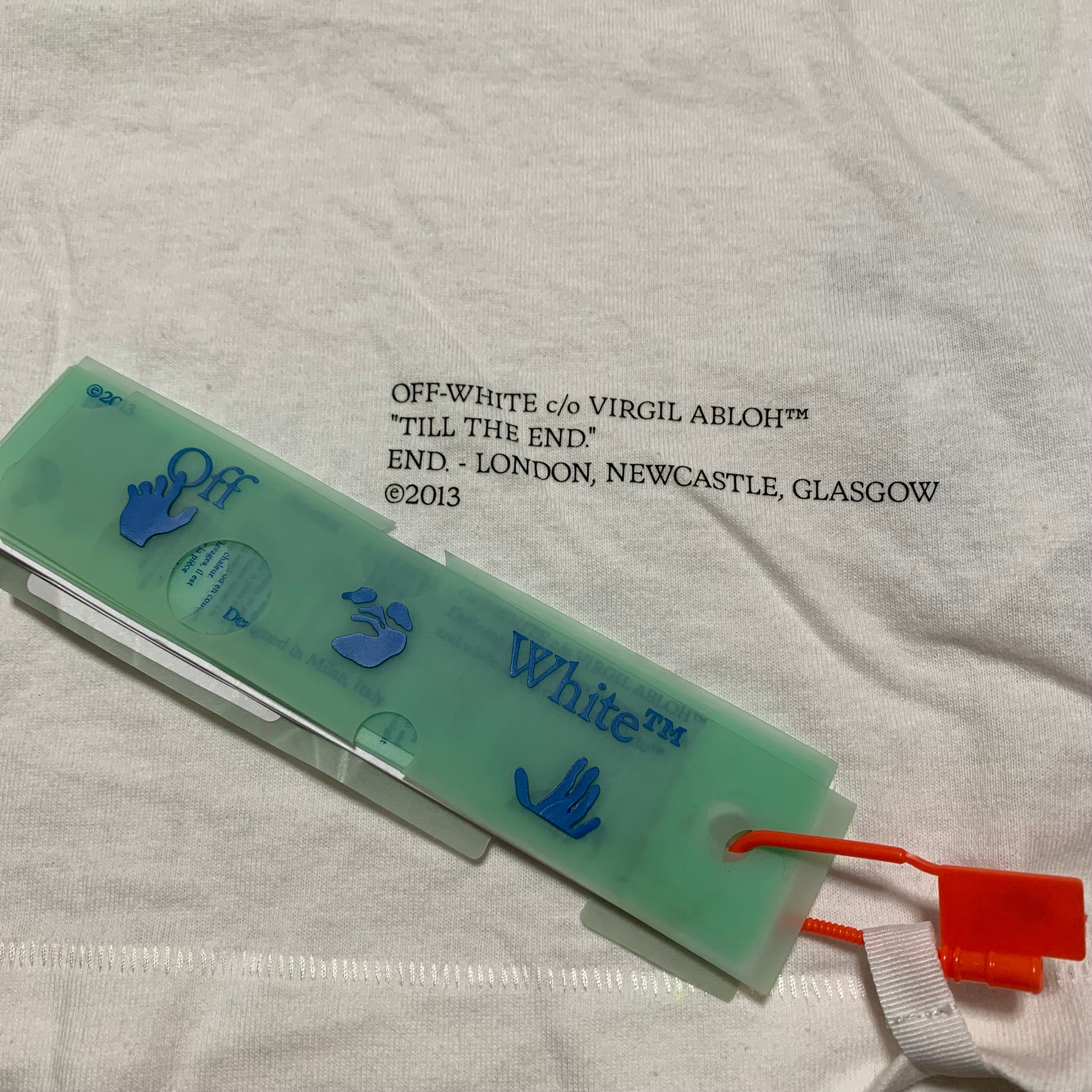 Off White Small Caravaggio Till The End White Tee Virgil Abloh