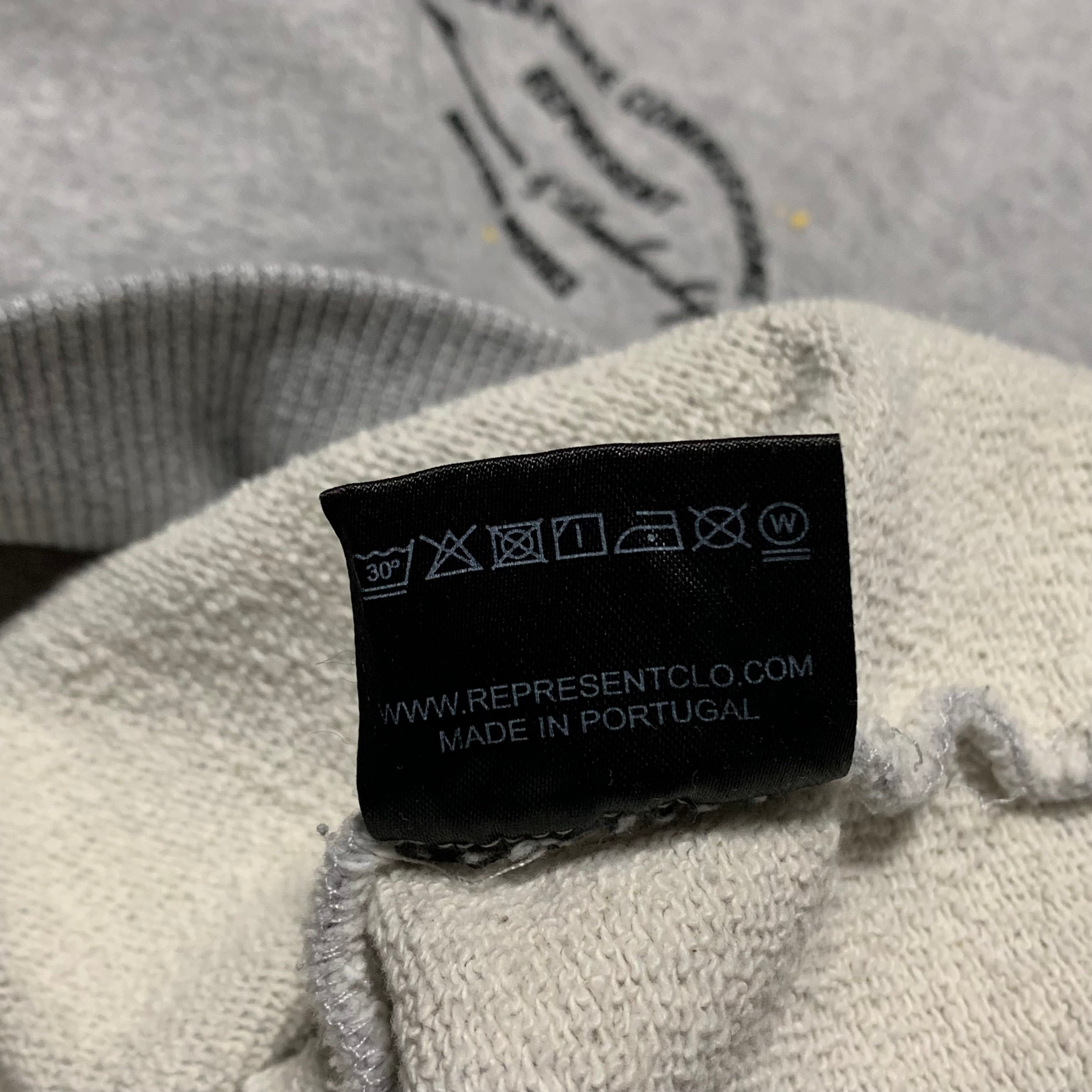 Represent XS Bespoke Commissions Grey Sweater Sweatshirt Crewneck Paint Splatter