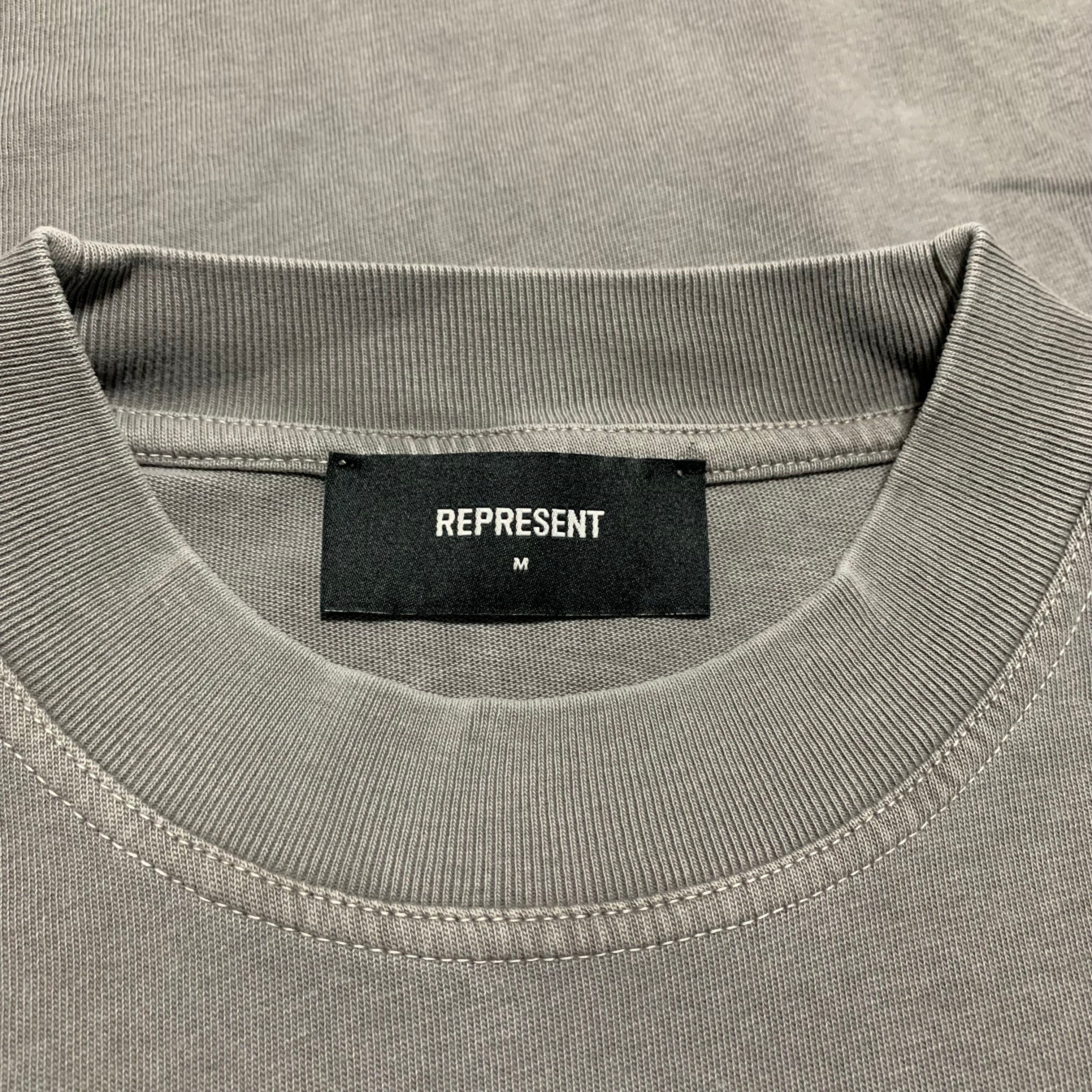 Represent Medium Rock Logo Ultimate Grey Tee