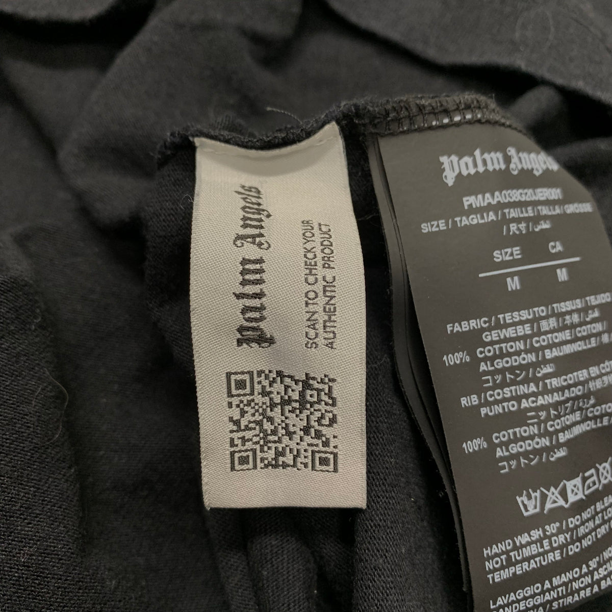Palm Angels Medium Tee London Sprayed Black T-Shirt
