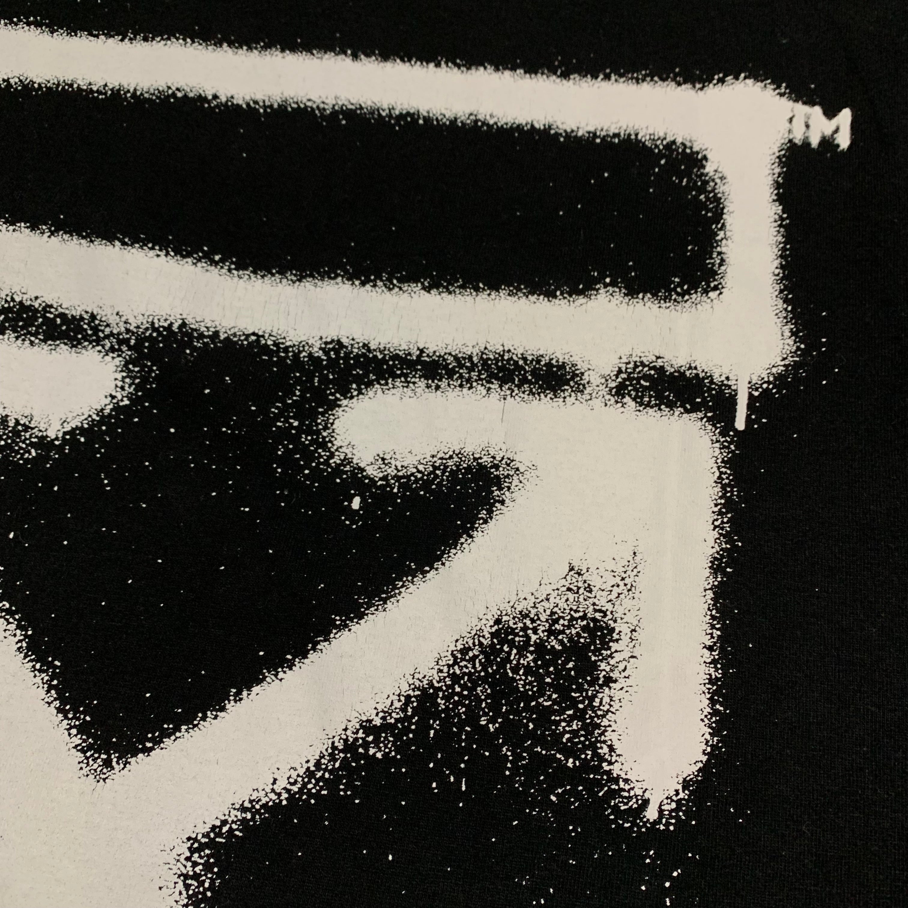 Off White Small Graffiti Arrows Black Tee Vigil Abloh