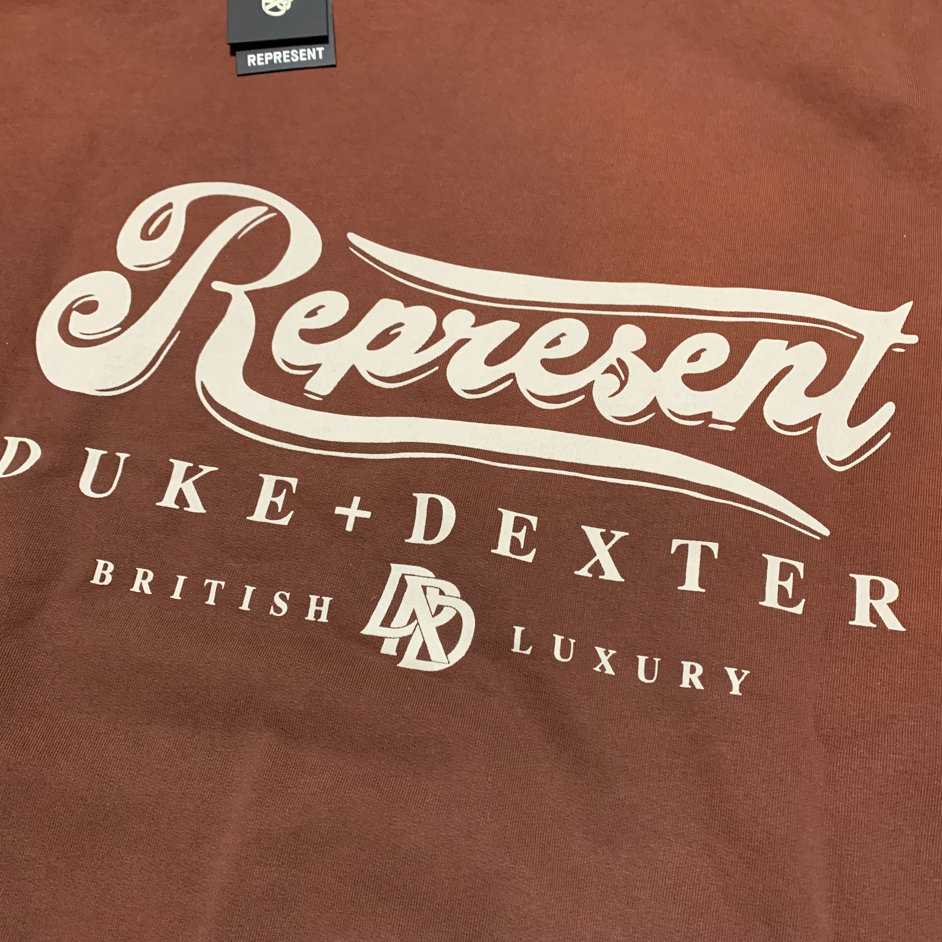 Represent Small Duke + Dexter Rust British Luxury Hoodie (RRP £180)