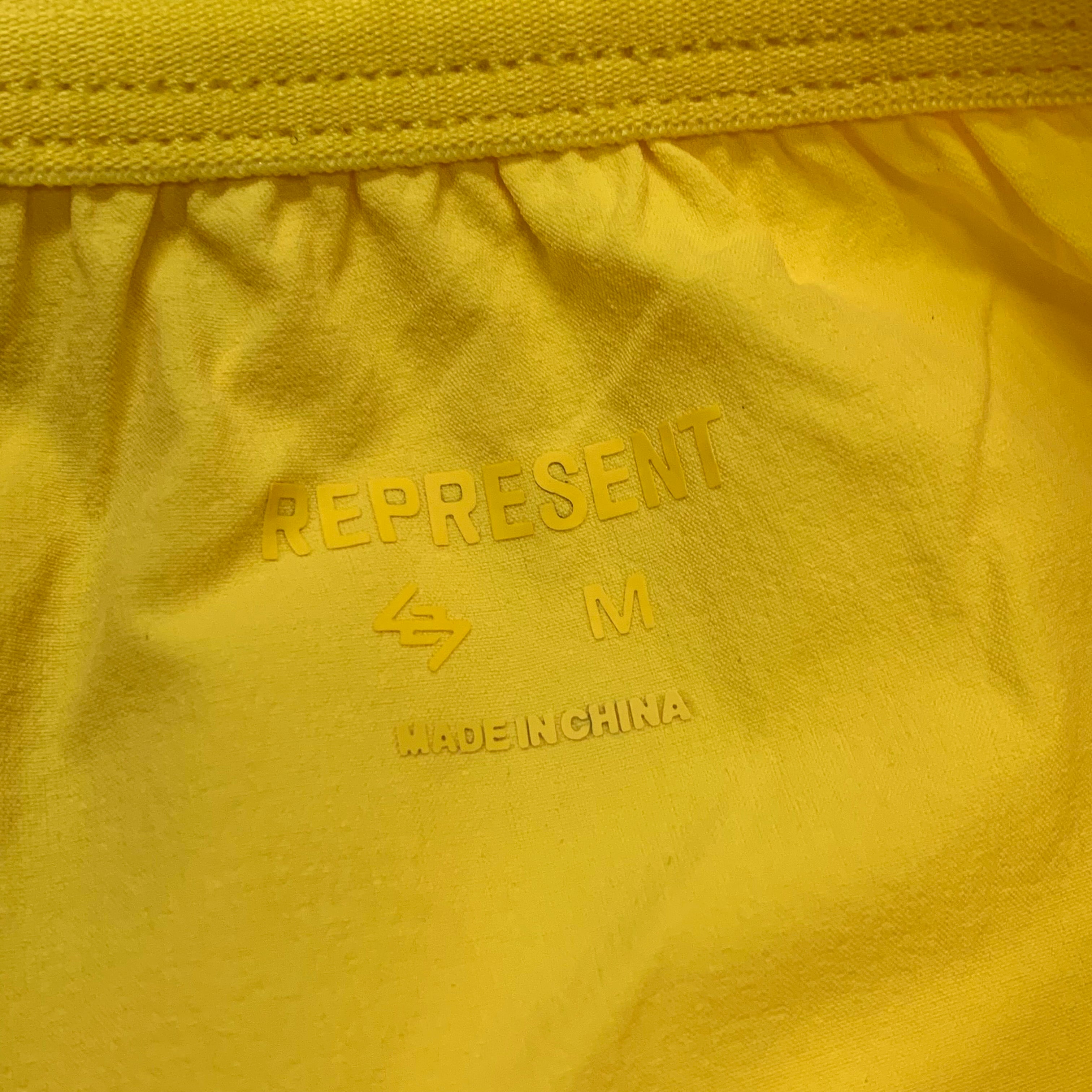 Represent Medium Shorts Team 247 Fused Shorts Lemom Yellow