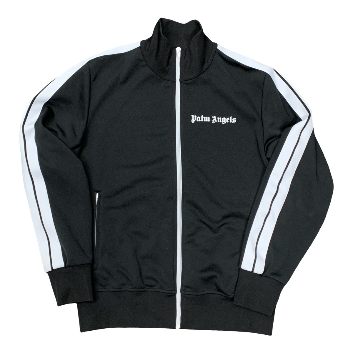 Palm Angels Large Jacket Black Classic Stripe Track Jacket