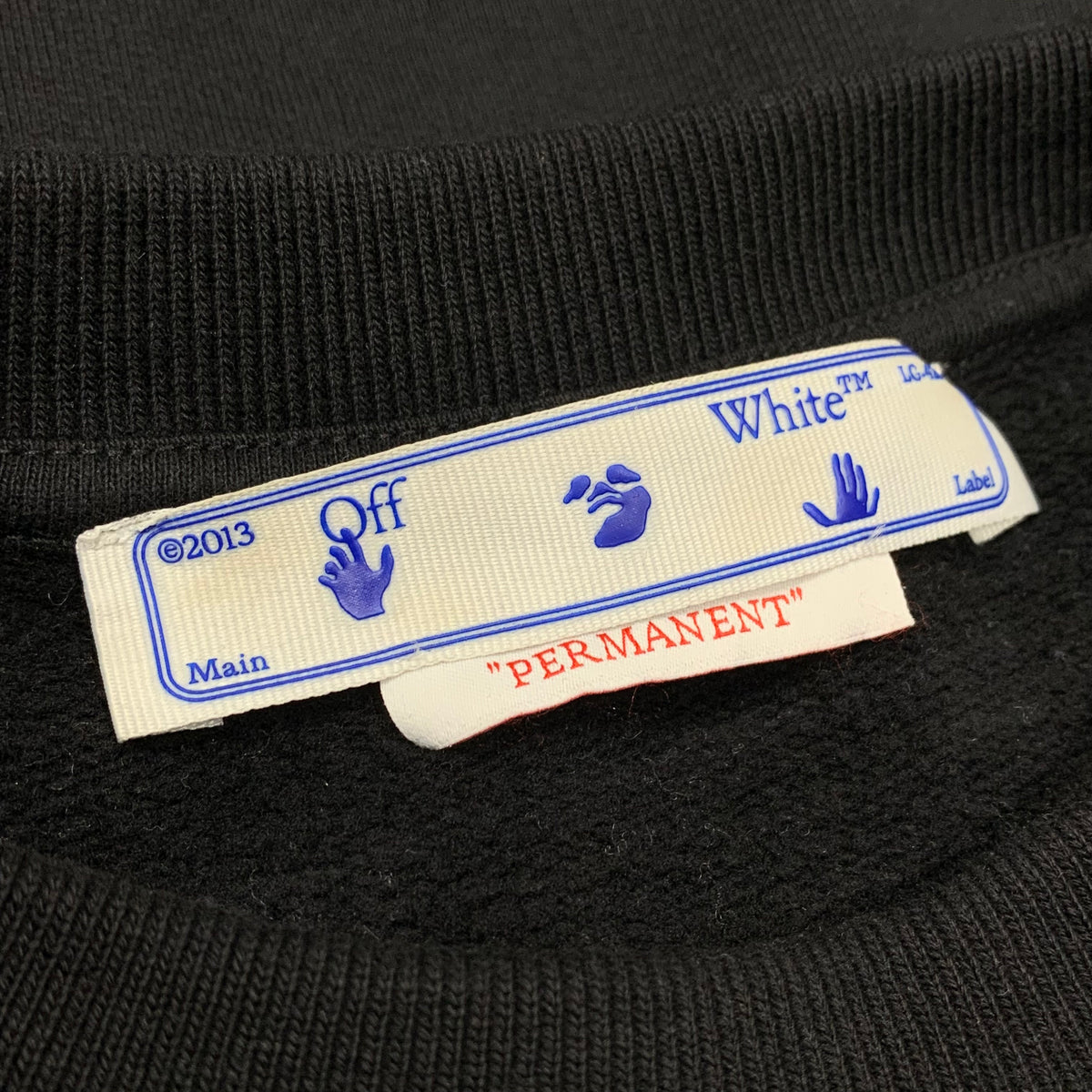 Off White Medium Sweatshirt Diag Black Crewneck Virgil Abloh