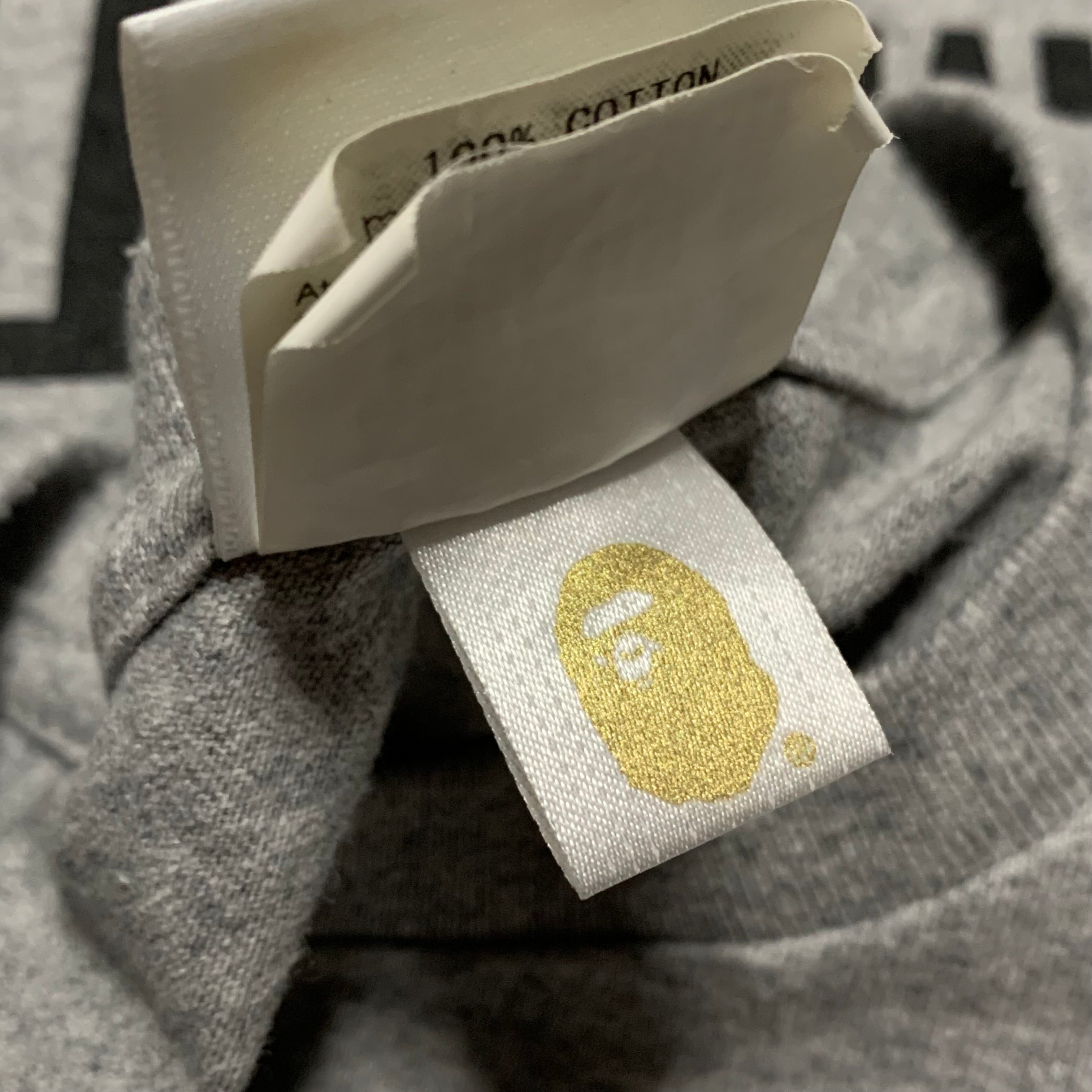 Bape Medium Tiger Shark Grey Tee A Bathing Ape