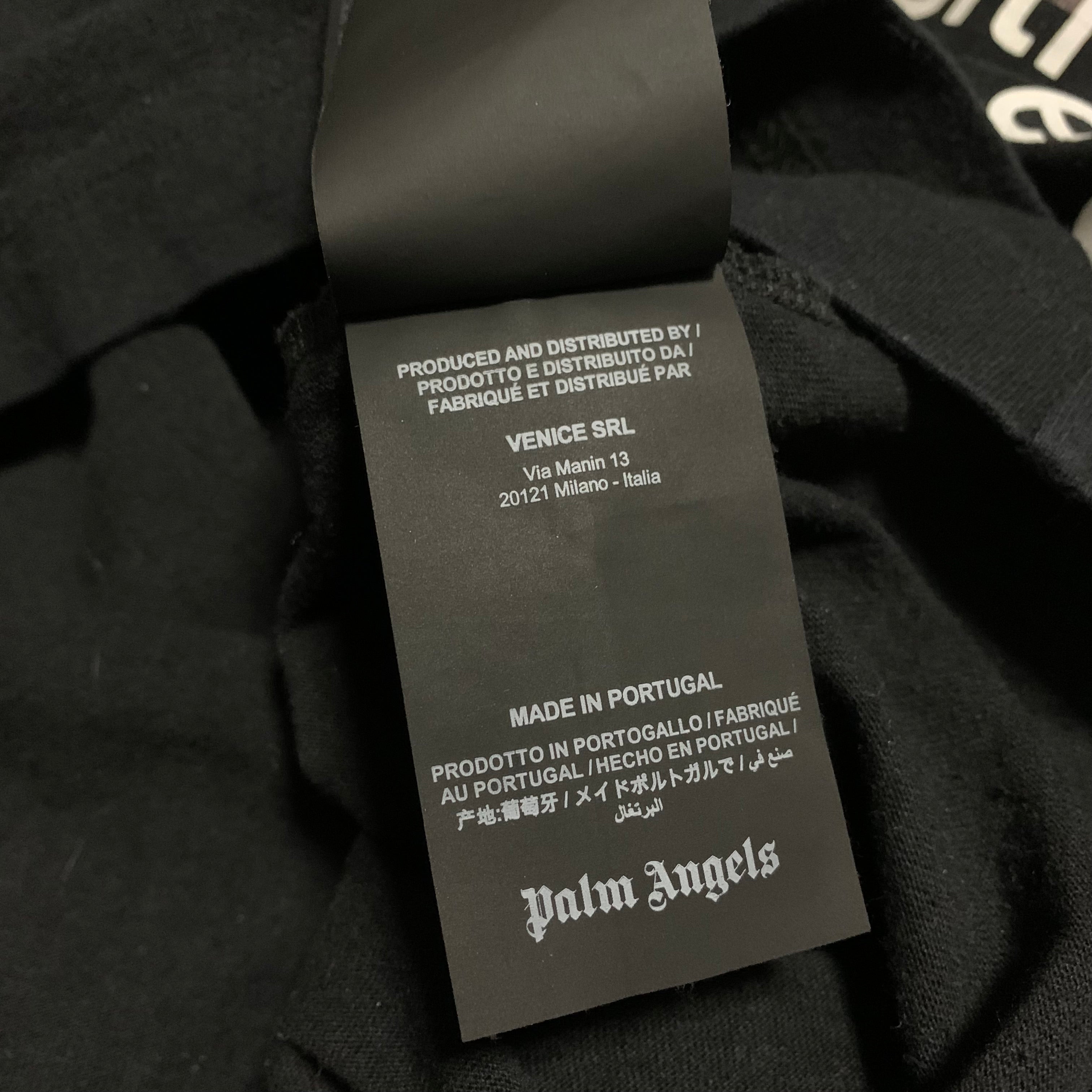 Palm Angels Small Sensitive Content Black Tee