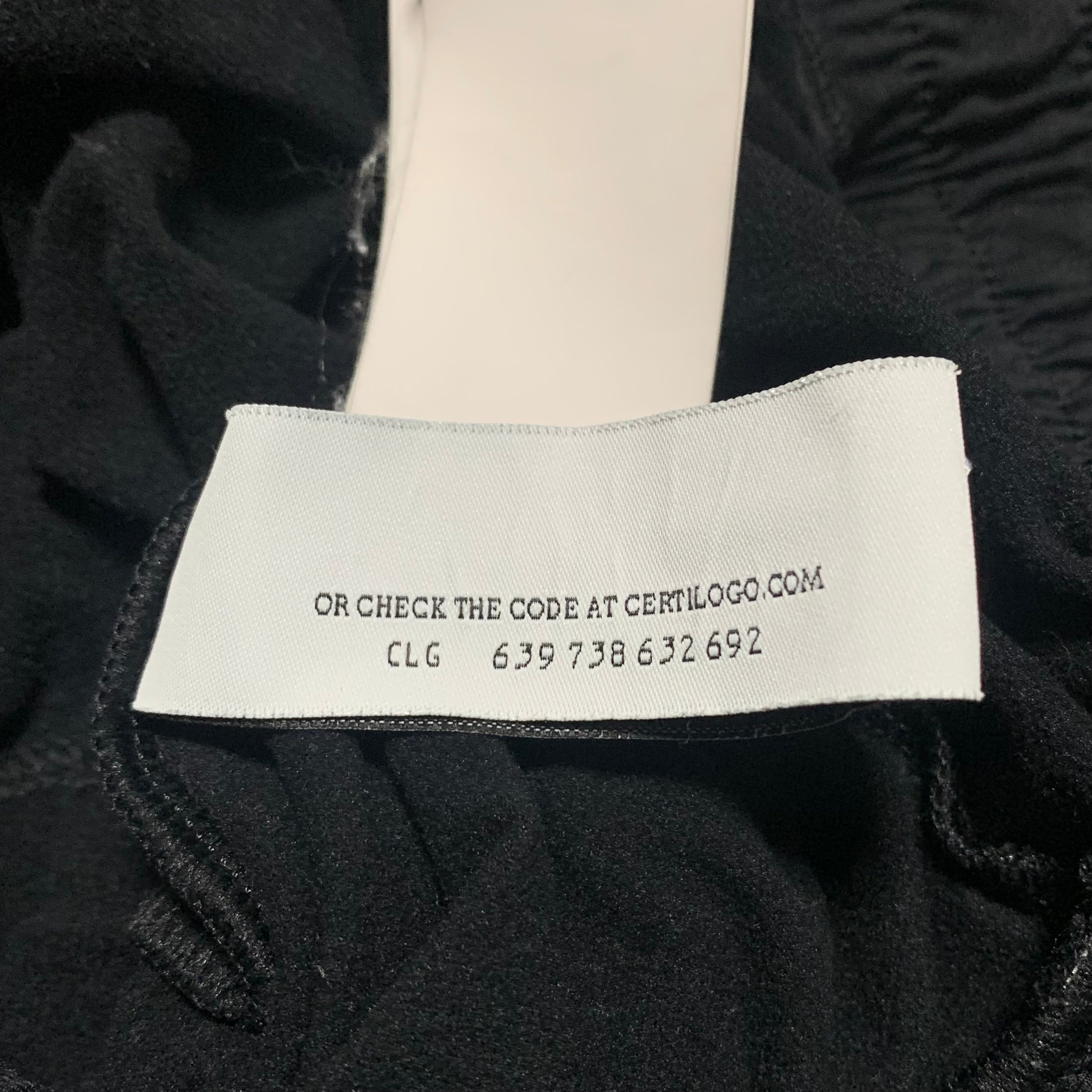 Off White Medium Arrows Active Black Jogger Track Pant Bottoms Virgil Abloh