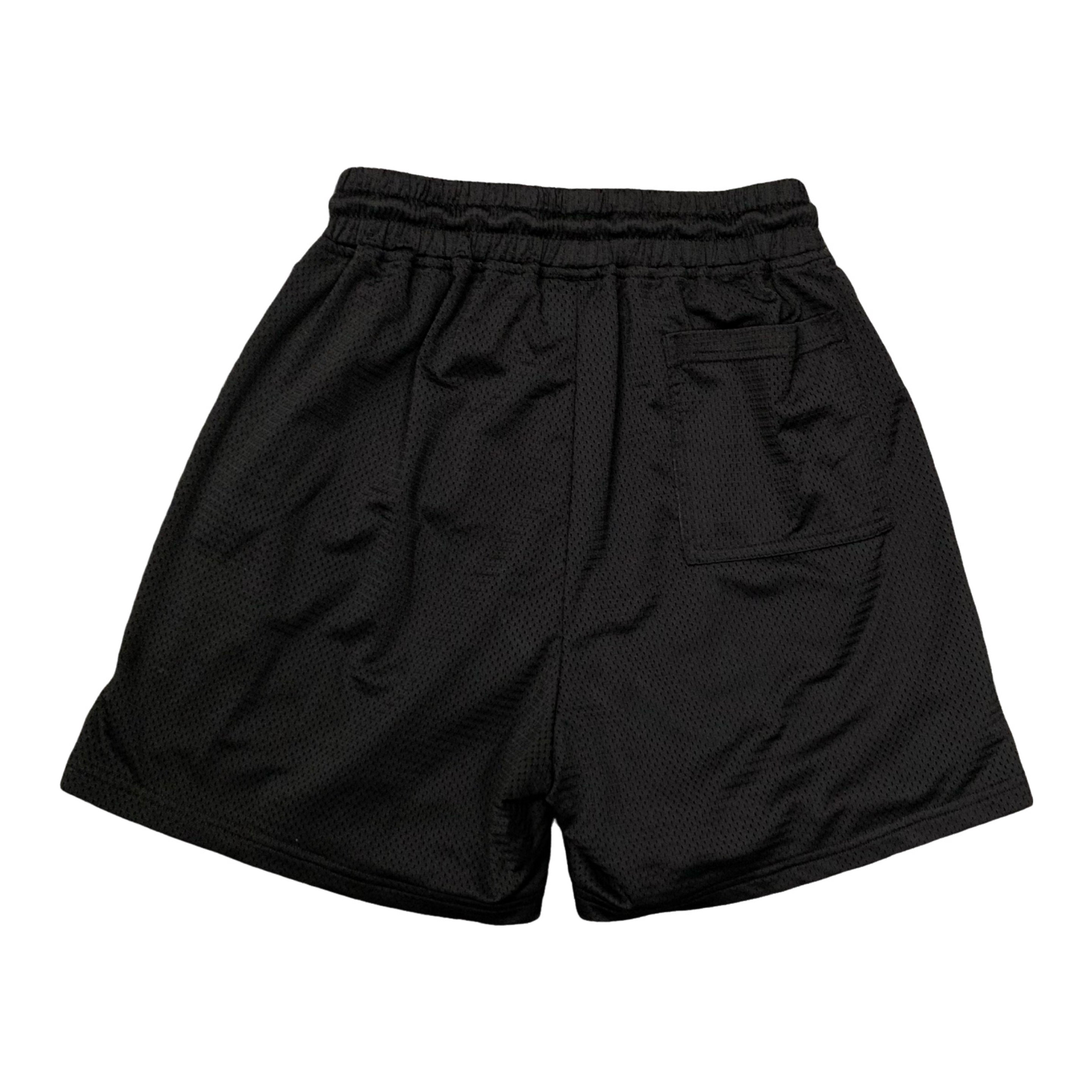 Represent Small Shorts Initial Black Mesh Bottoms