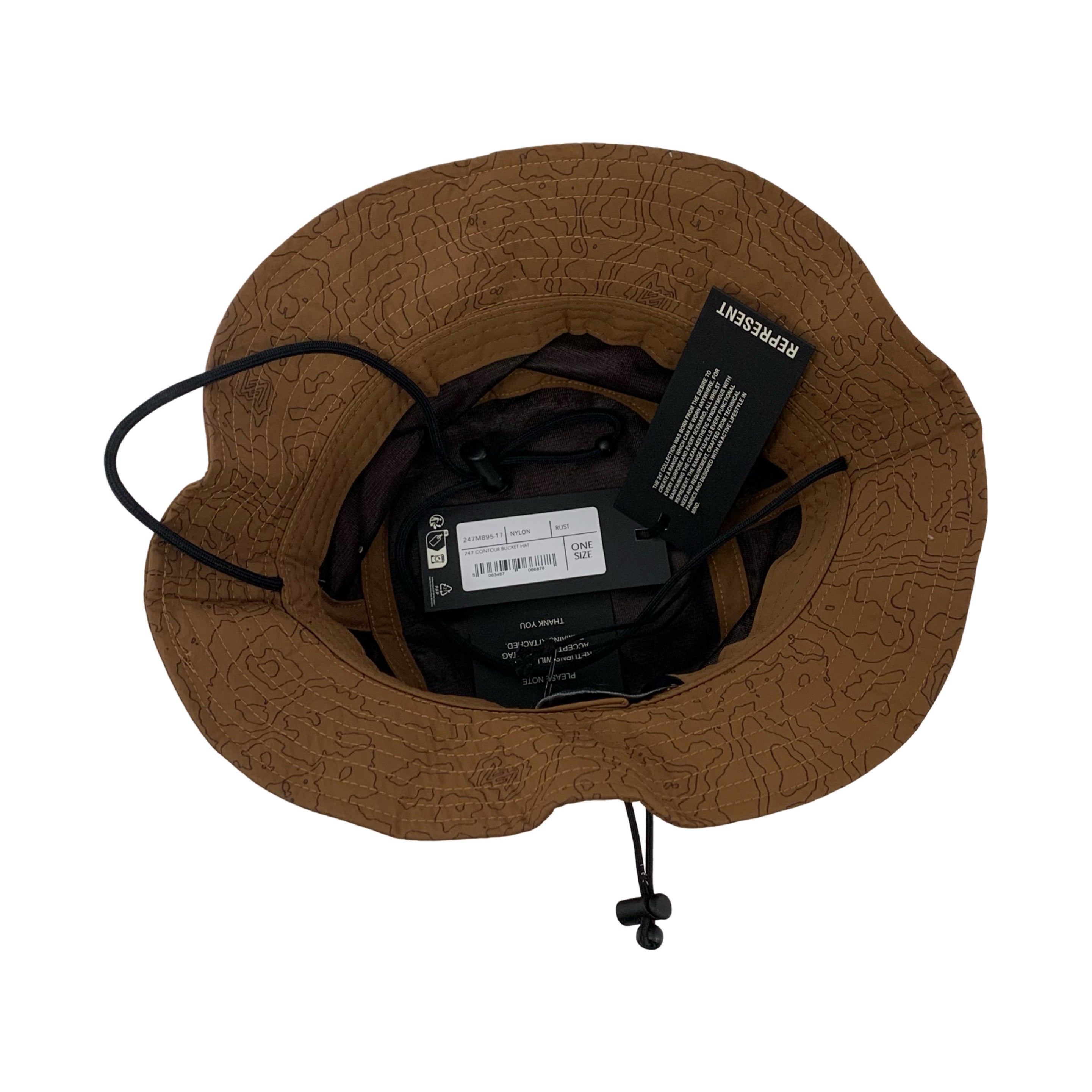 Represent Bucket Hat 247 Contour Rust Hat
