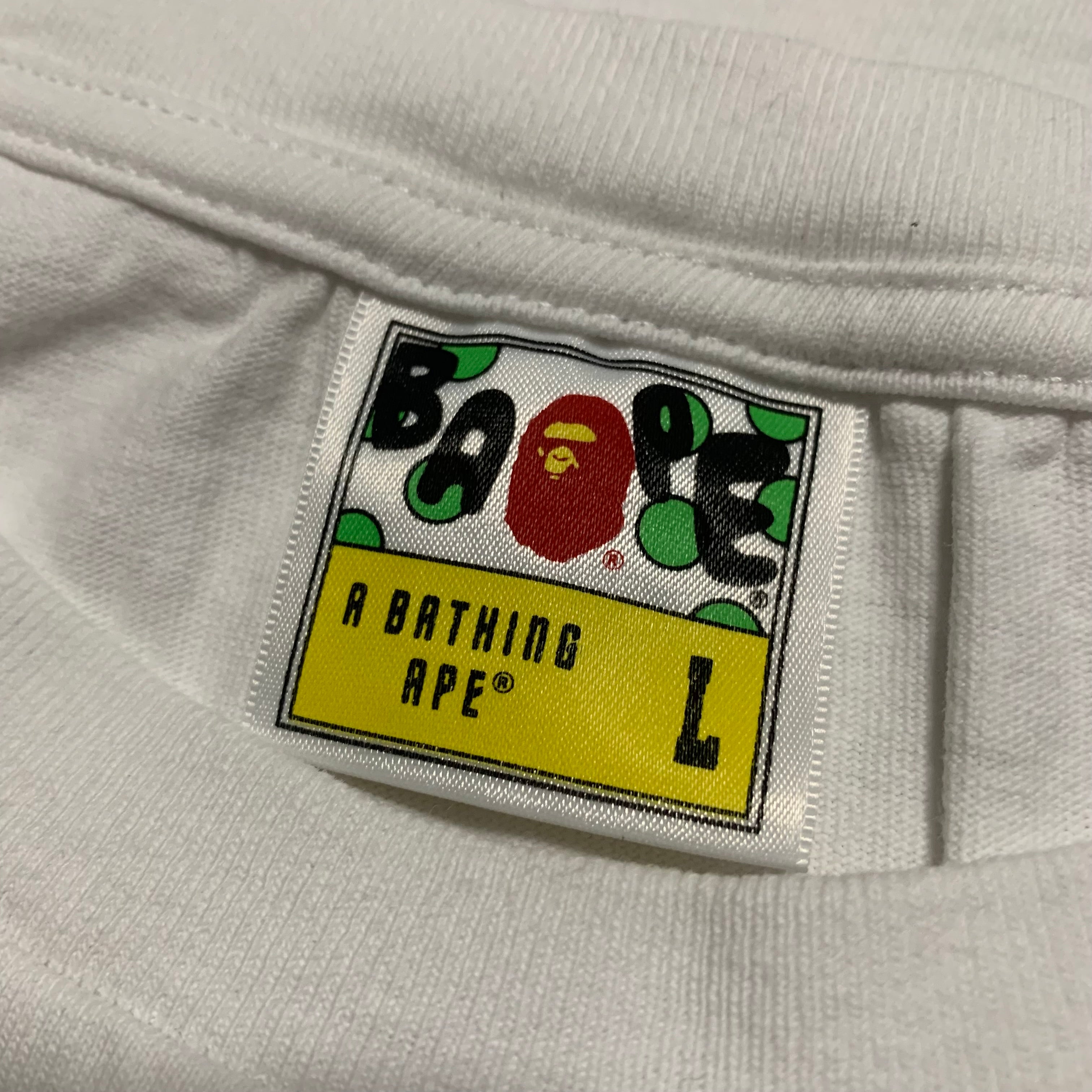 Bape Large Cotton Candy Ape Head White Tee A Bathing Ape