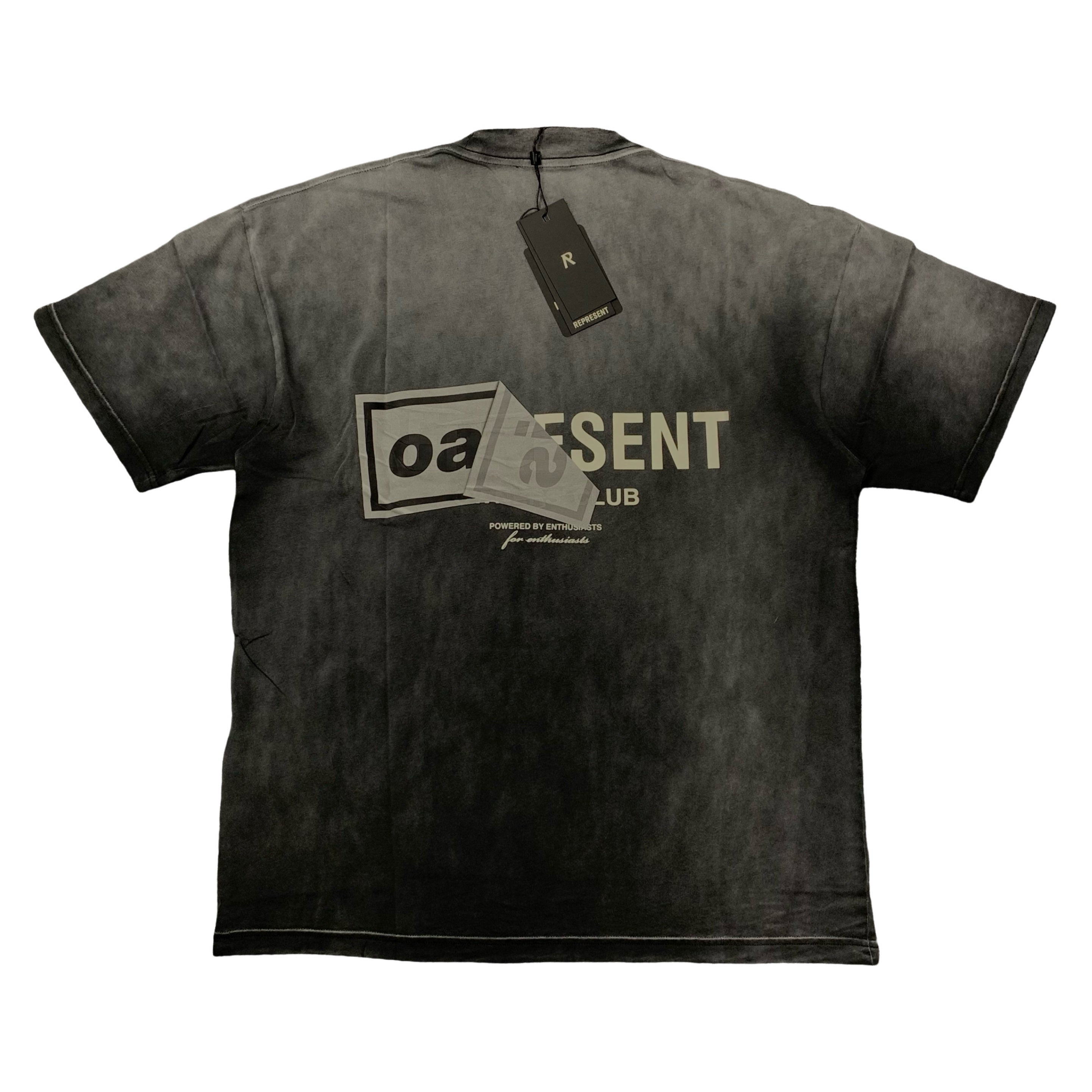 Represent XS Tee Oasis Owners Club Stained Black T-Shirt
