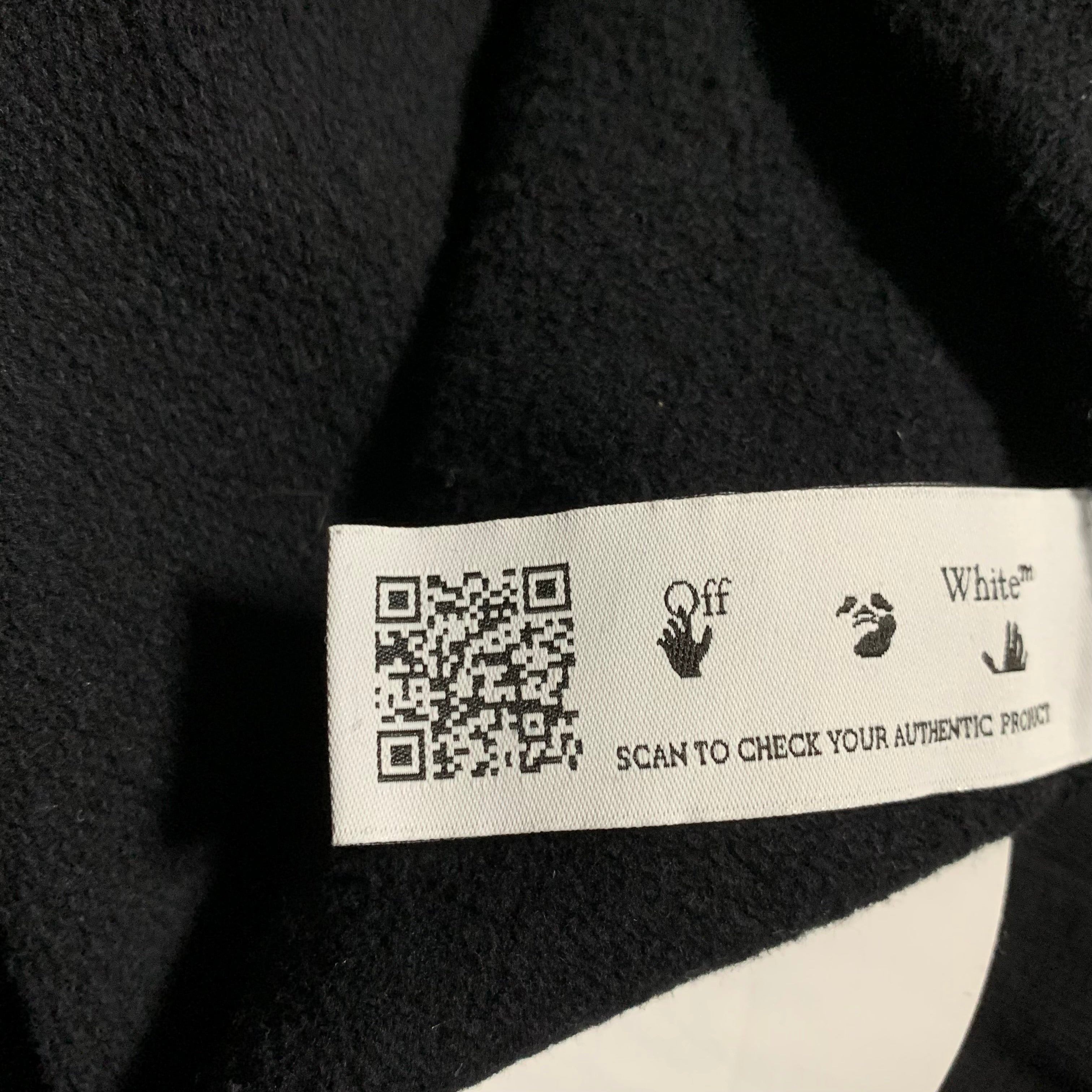 Off White XL Mona Lisa Arrows Black Sweatshirt Crewneck Virgil Abloh