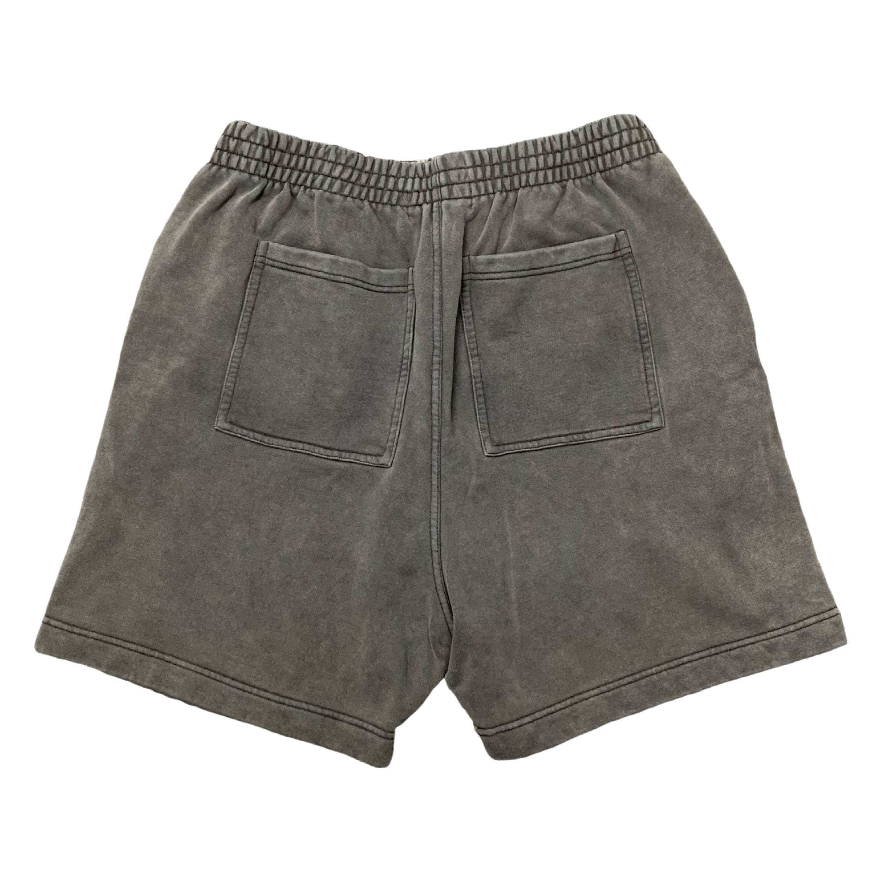 Represent Large Shorts Owners Club Yellow Graphic Vintage Grey Bottoms