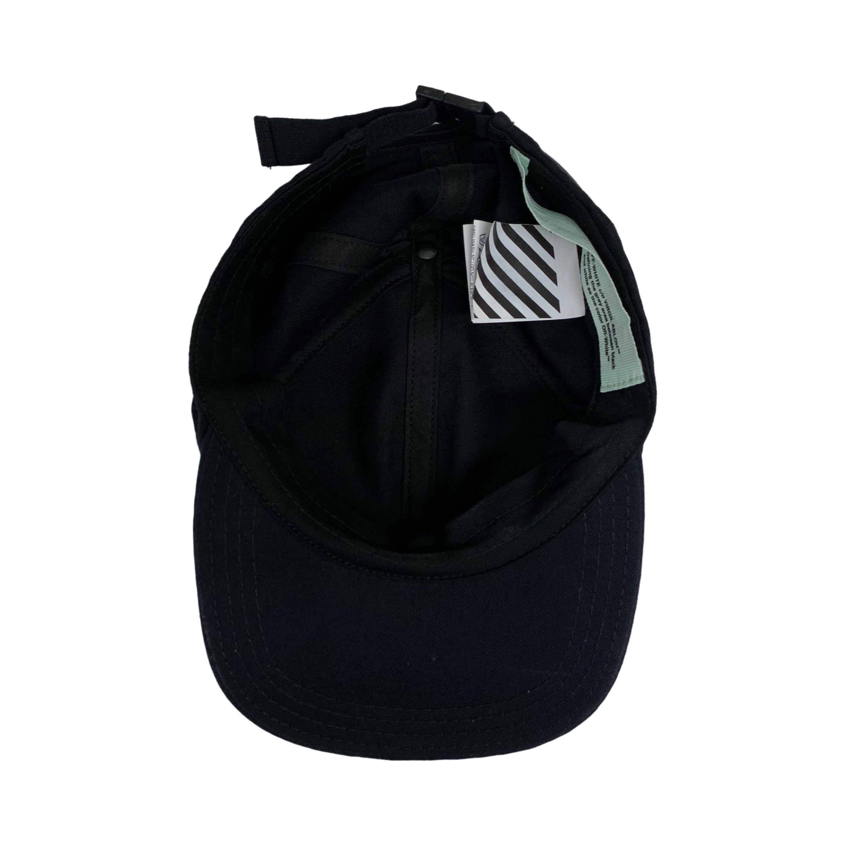 Off White Hat 'Cap' Black Baseball Cap Virgil Abloh