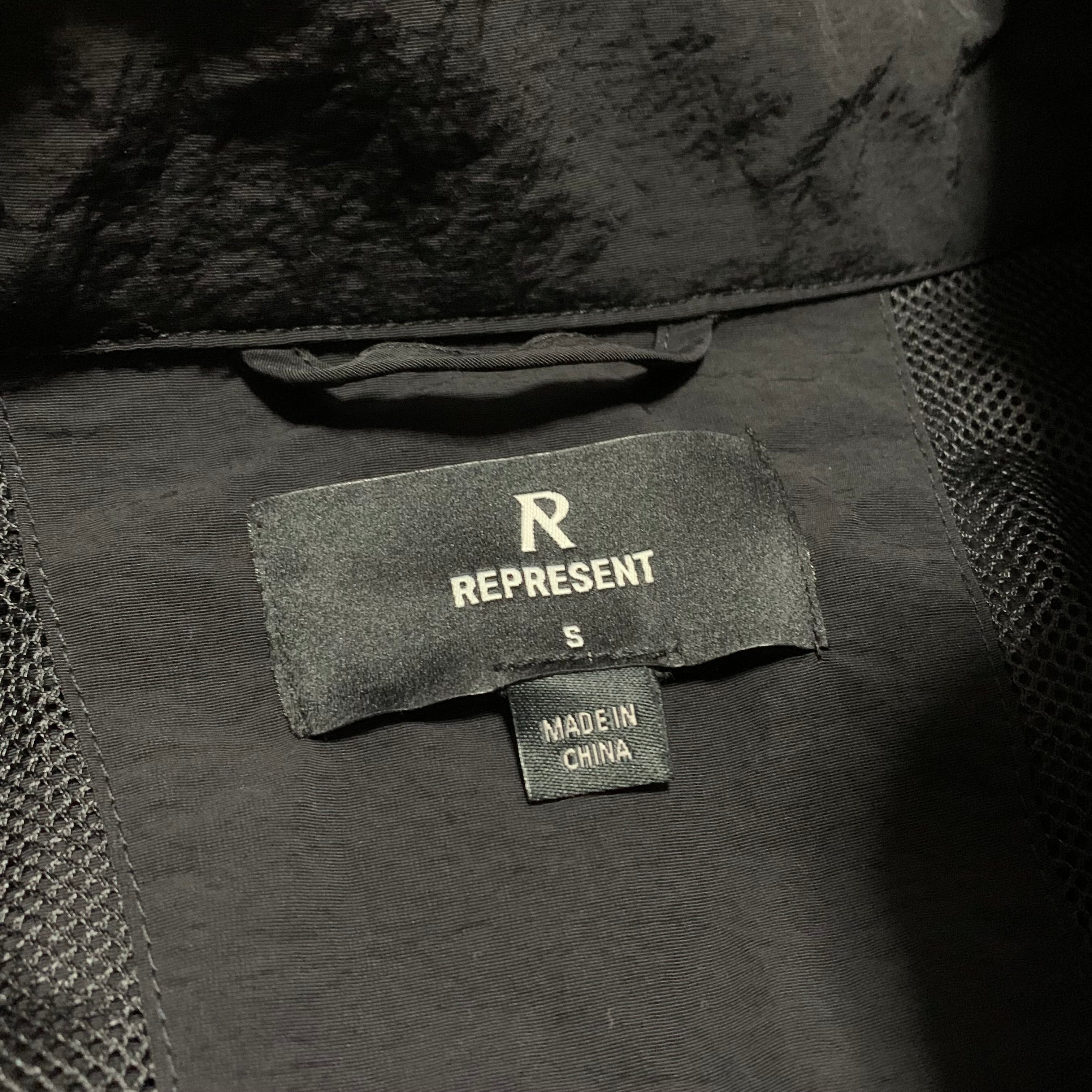 Represent Small Jacket Nylon Black Grey Jacket